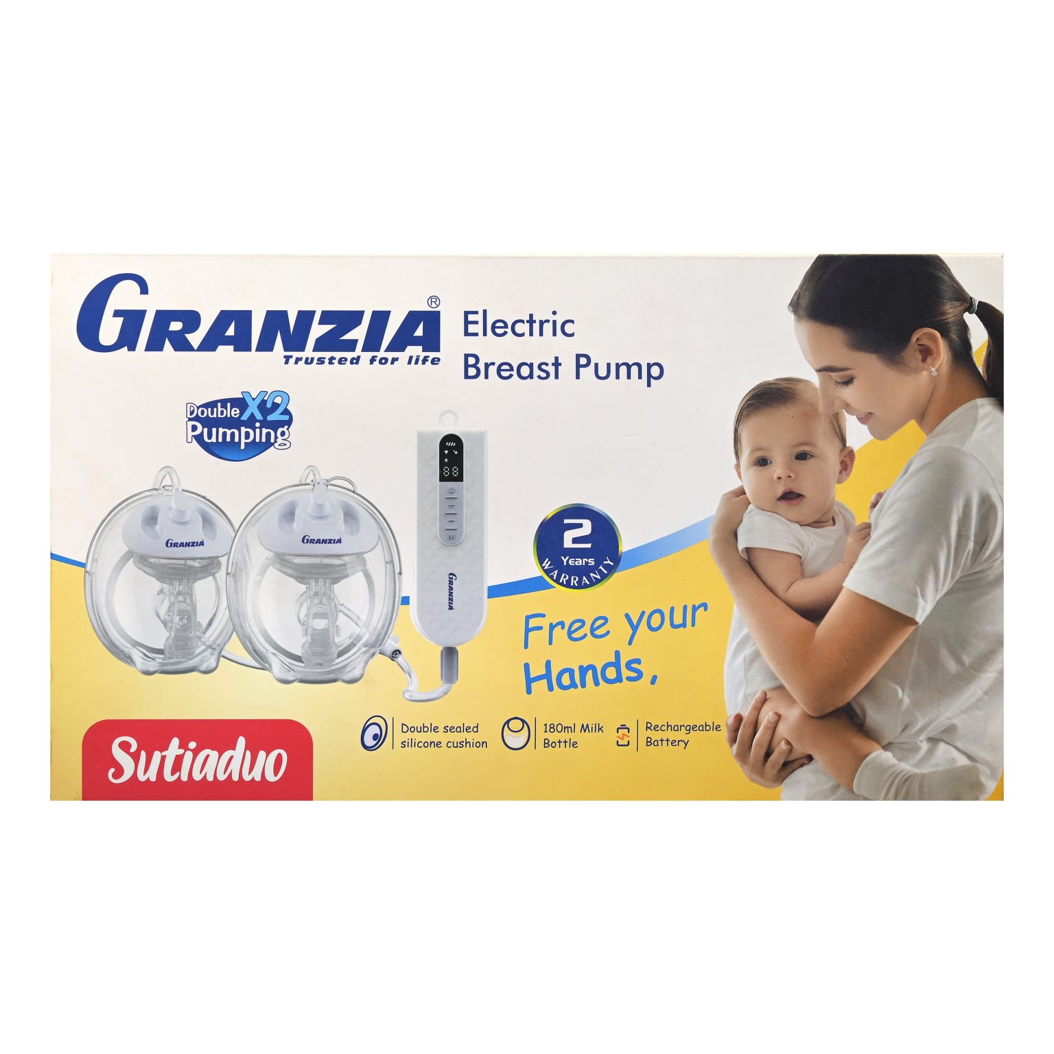 Granzia Sutiaduo Electric Double Breast Pump | شفاط حليب كهربائي مزدوج جرانزيا سوتياديو