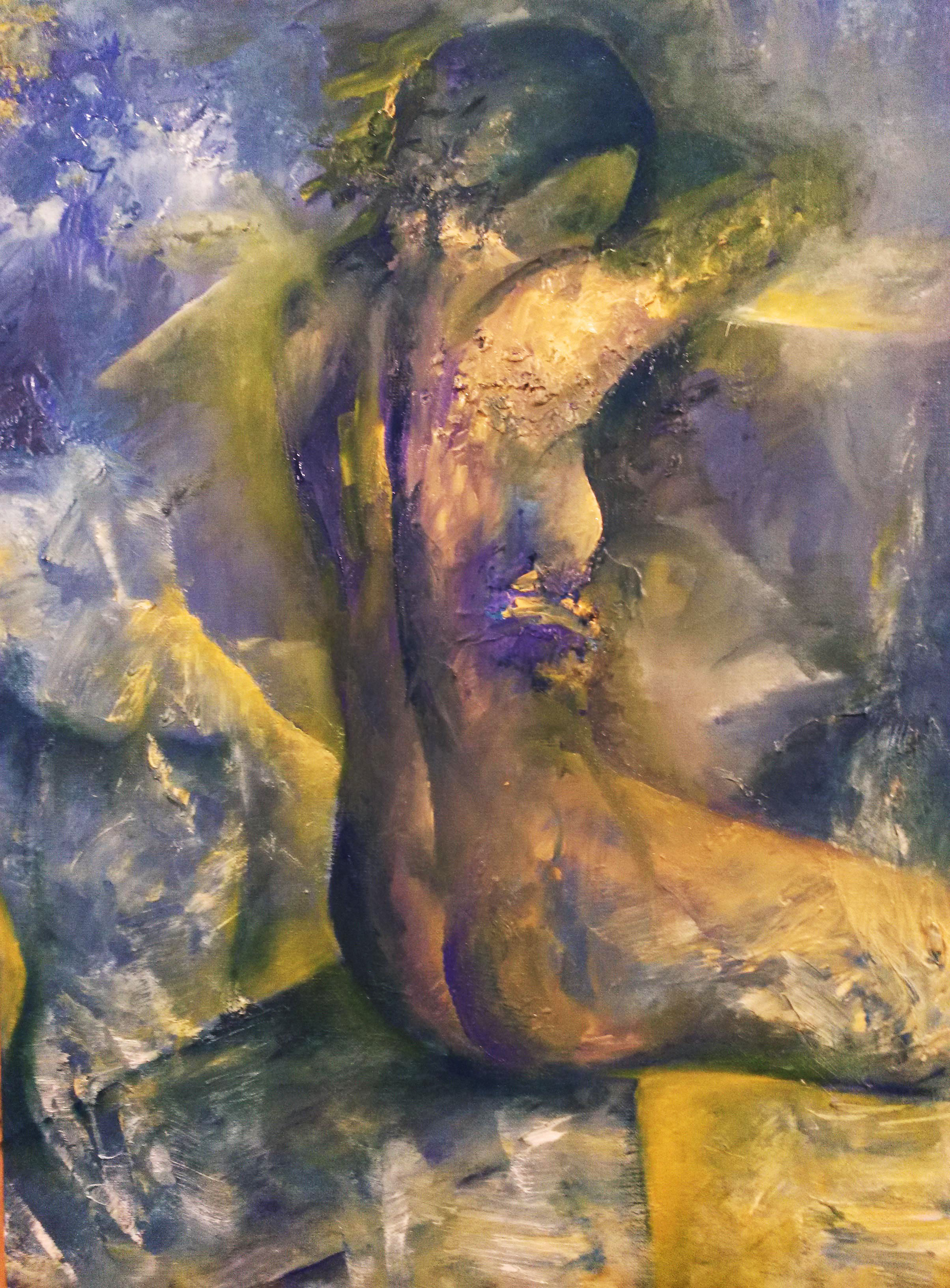 Y tú eres mi luna | 50cm x 65cm | Oleo sobre papel entelado