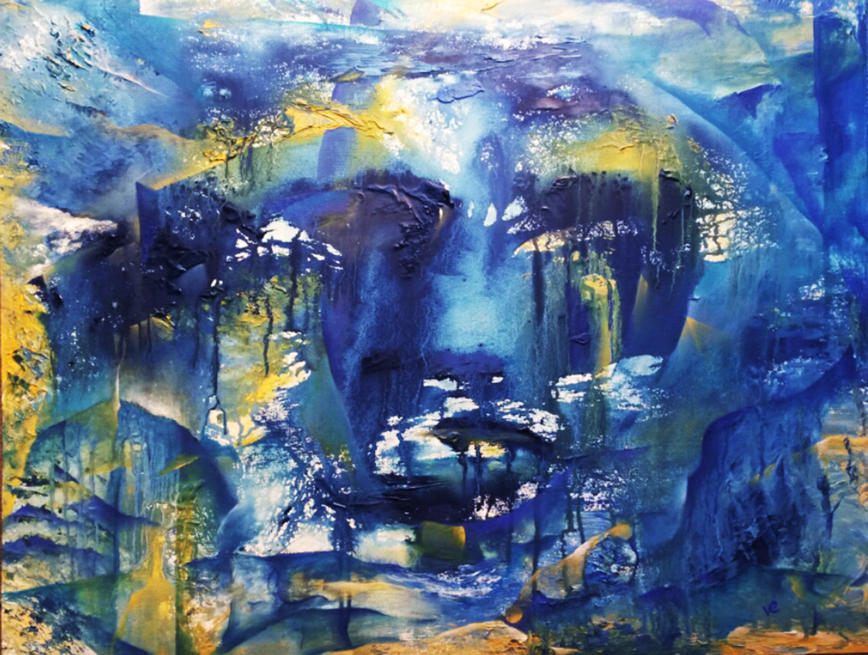 Guardián de las mareas | 50cm x 65cm | Oleo sobre papel entelado