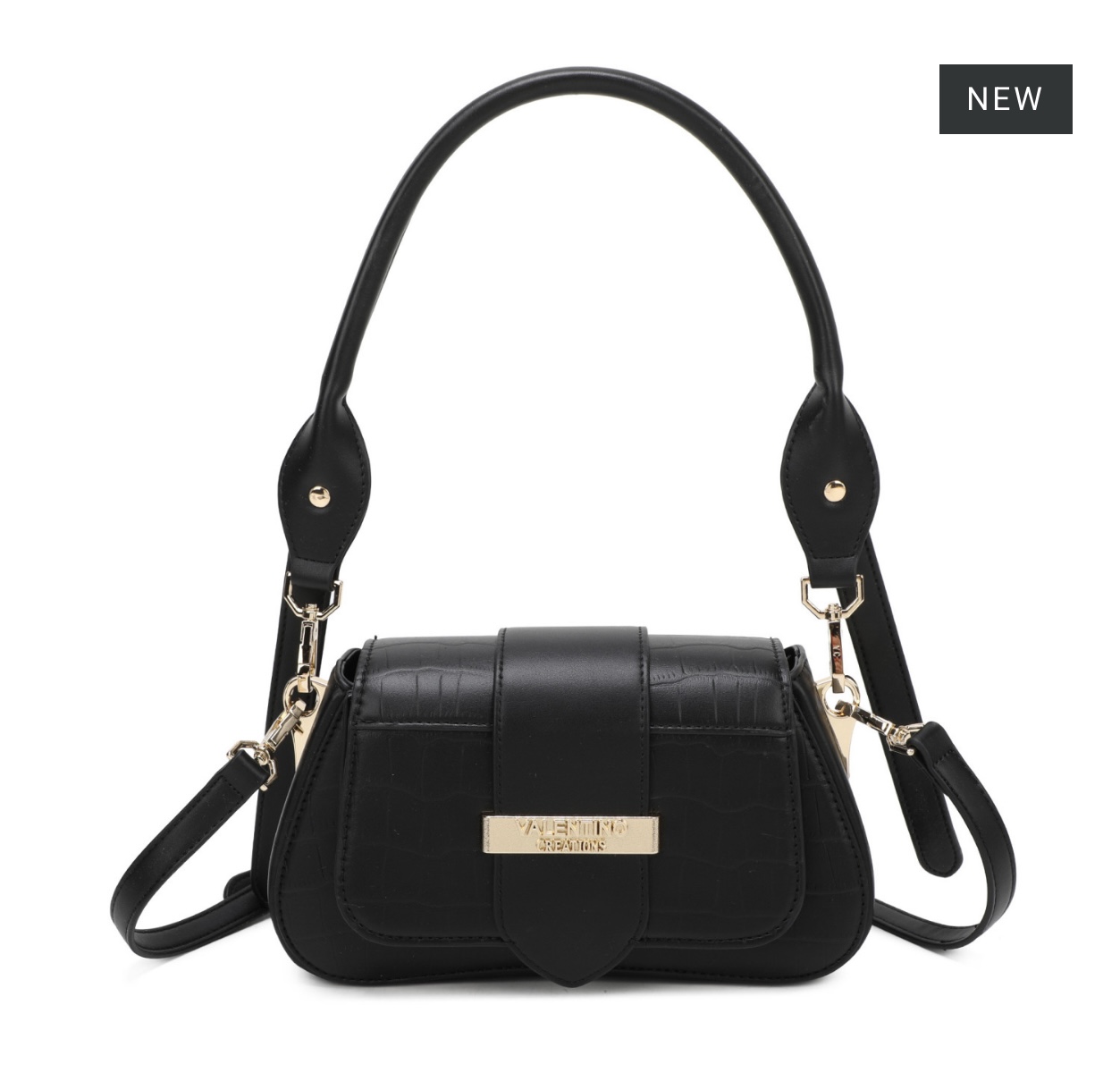 Bolsa de couro preta