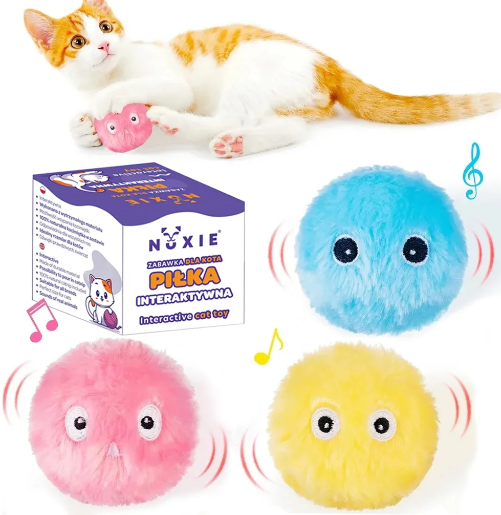 NUXIE® interaktyvus žaislinis kamuoliukas katėms 