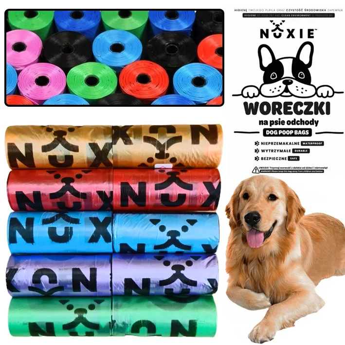 NUXIE® šunų išmatų maišeliai 15 vnt. 1 ritinėlis pakuotėje 10 vnt