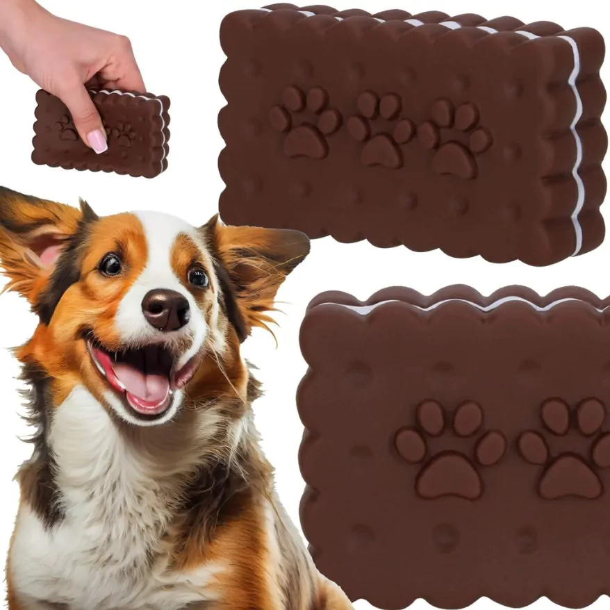 NUXIE® šunų žaislas kramtukas sausainis cyptelėjimas 11 cm