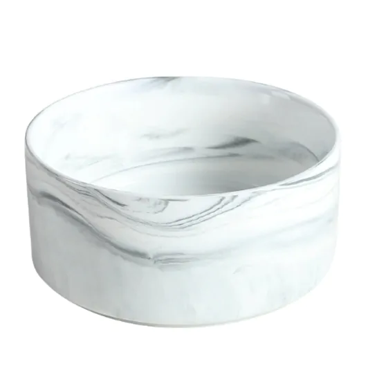 NUXIE® keraminis dubenėlis katėms ir šunims, juodas ir mėlynas, 400 ml