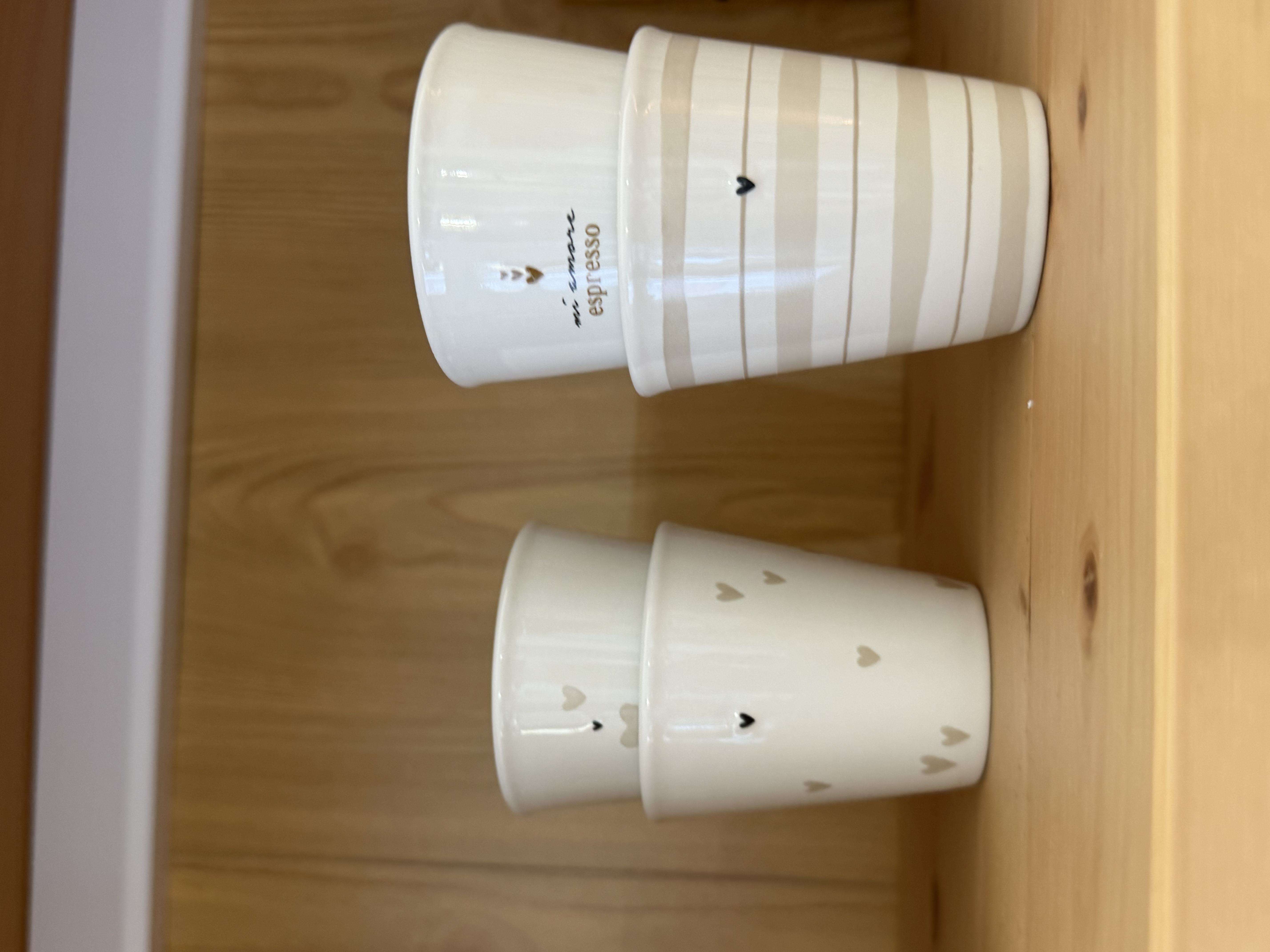 Tasse espresso lignée 