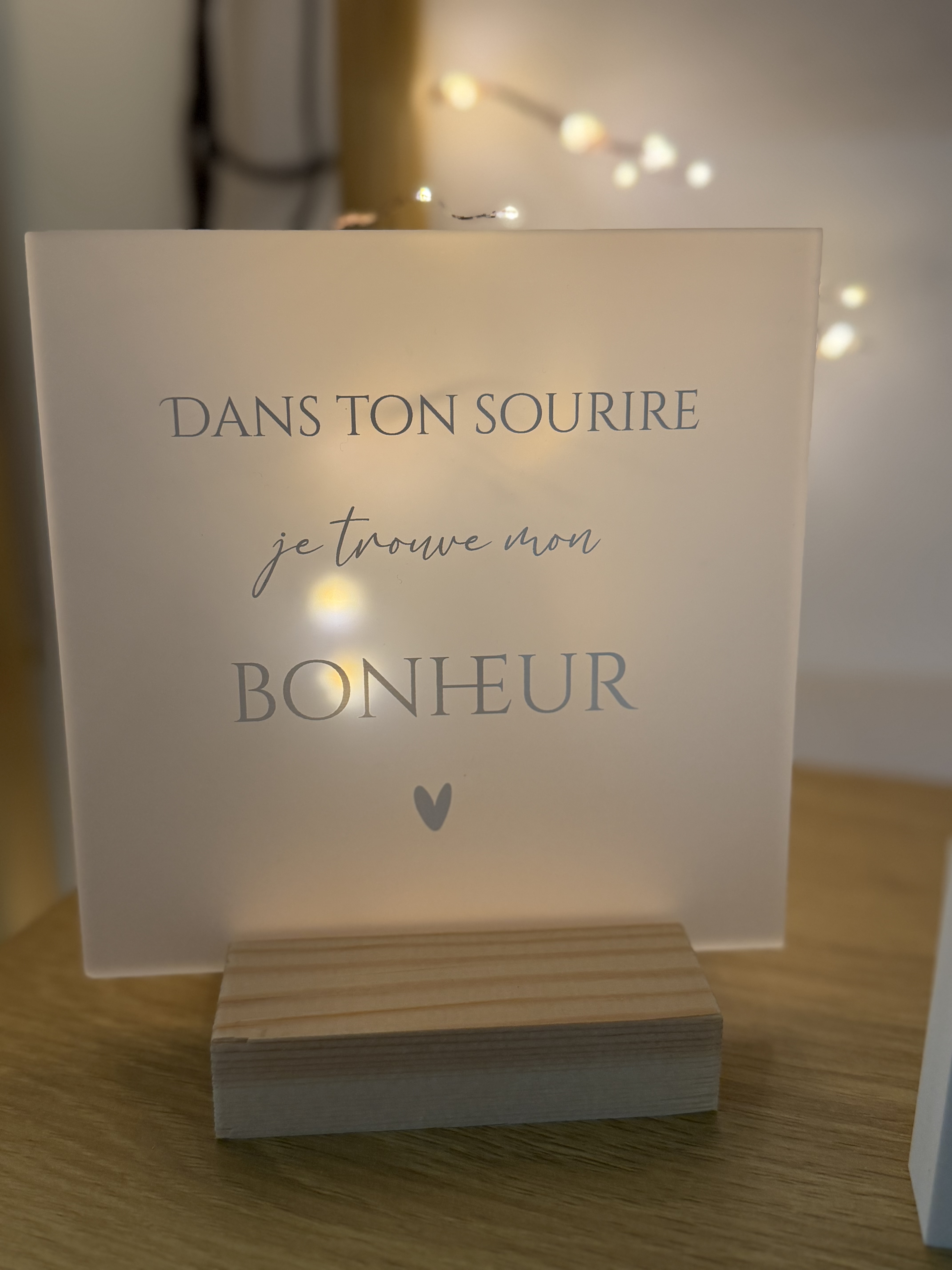 Cadre décoratif citation