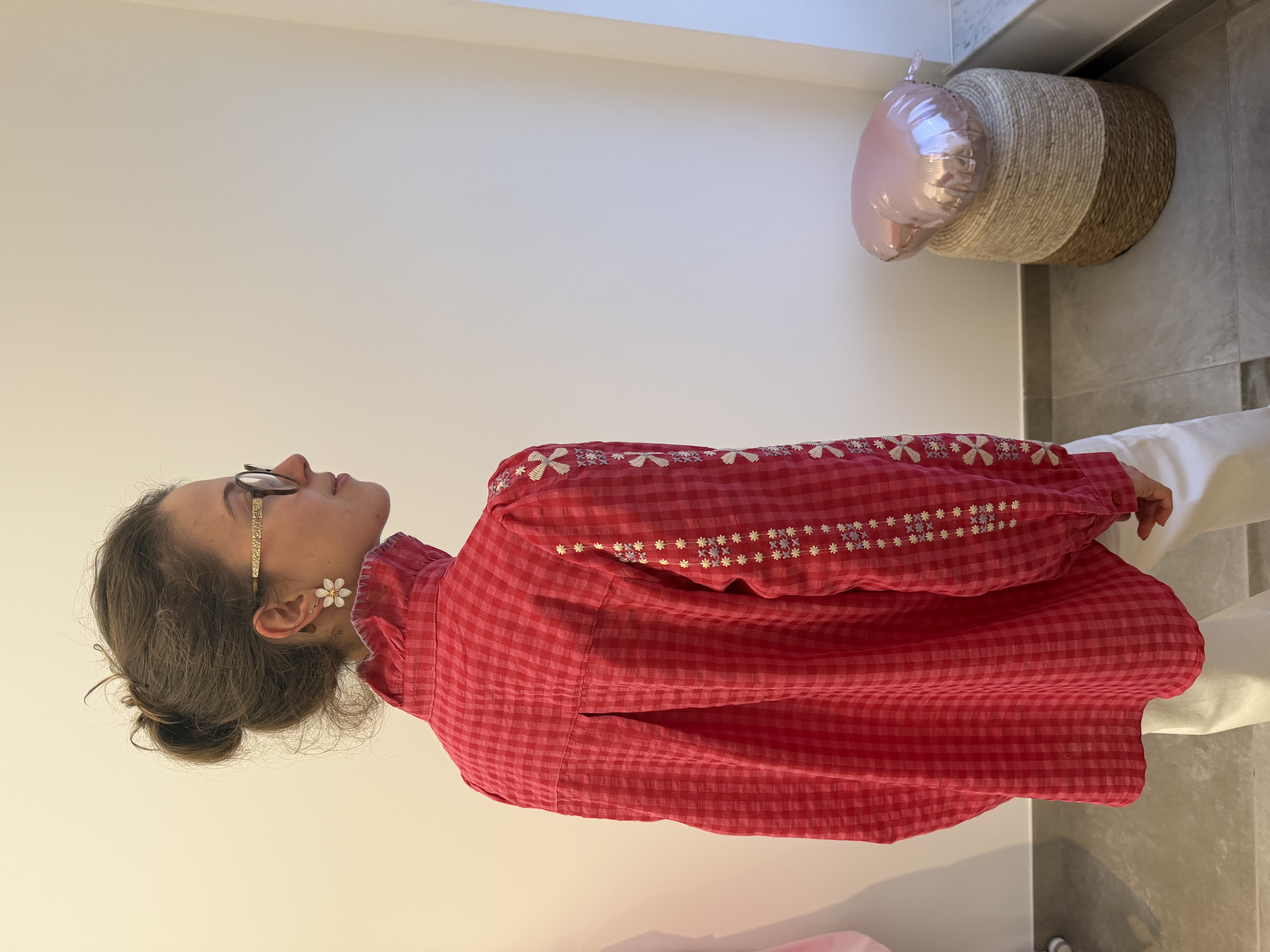 Boucles d’oreilles fleur nacrée