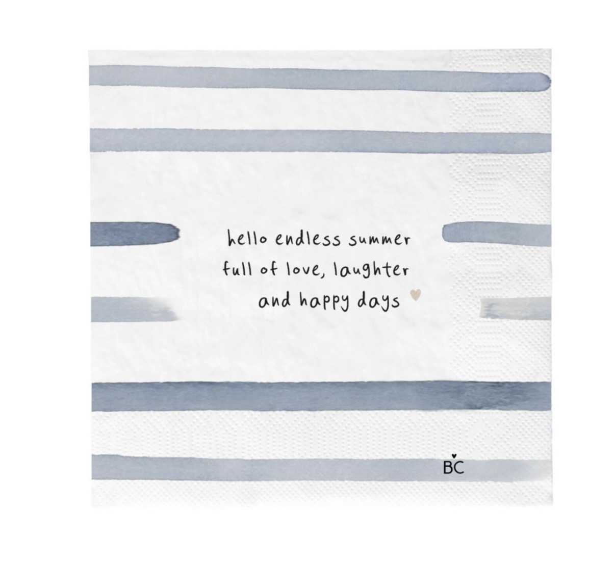 Serviette estivale à rayures