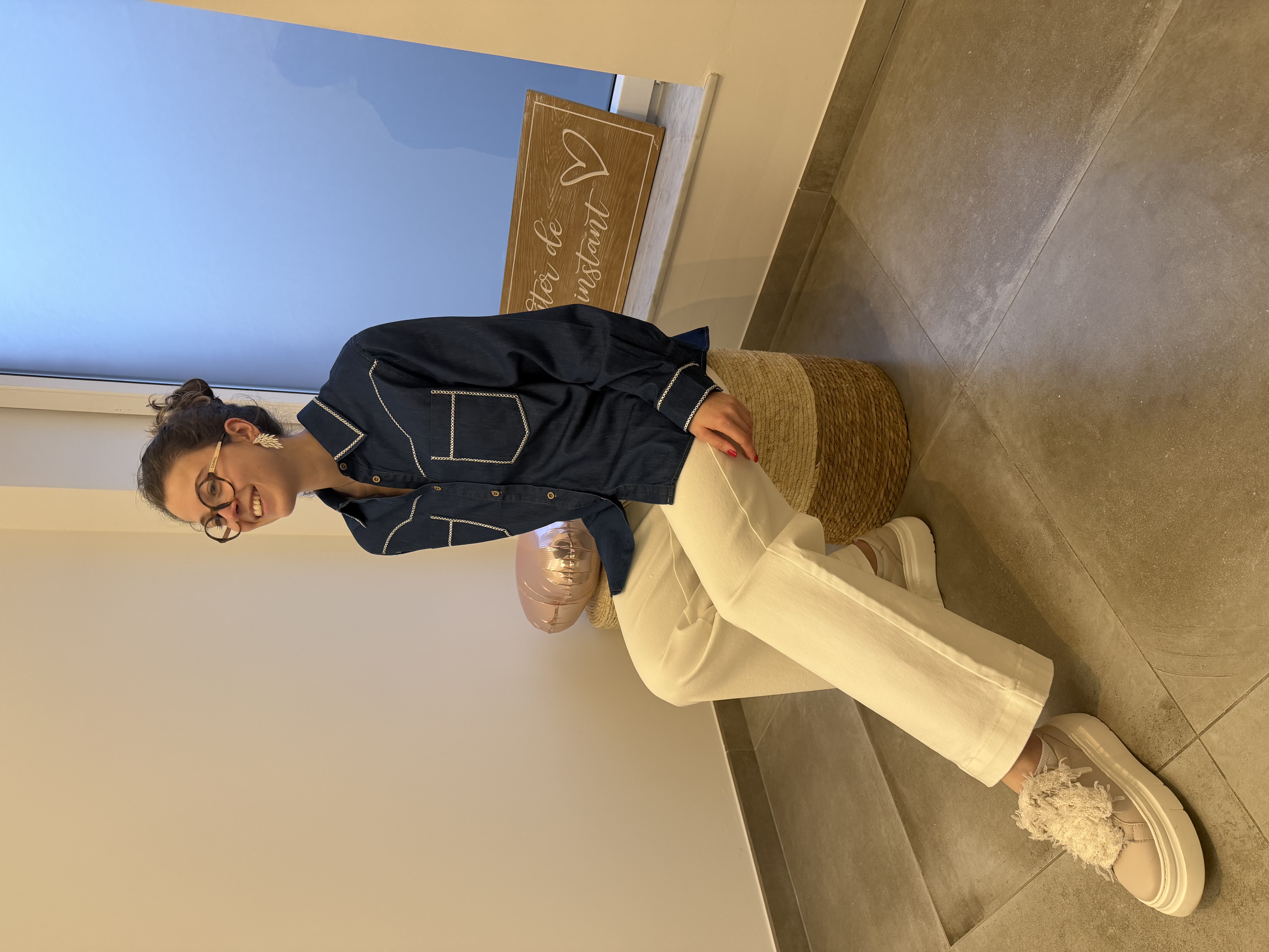 Boucles d'oreilles  blanches