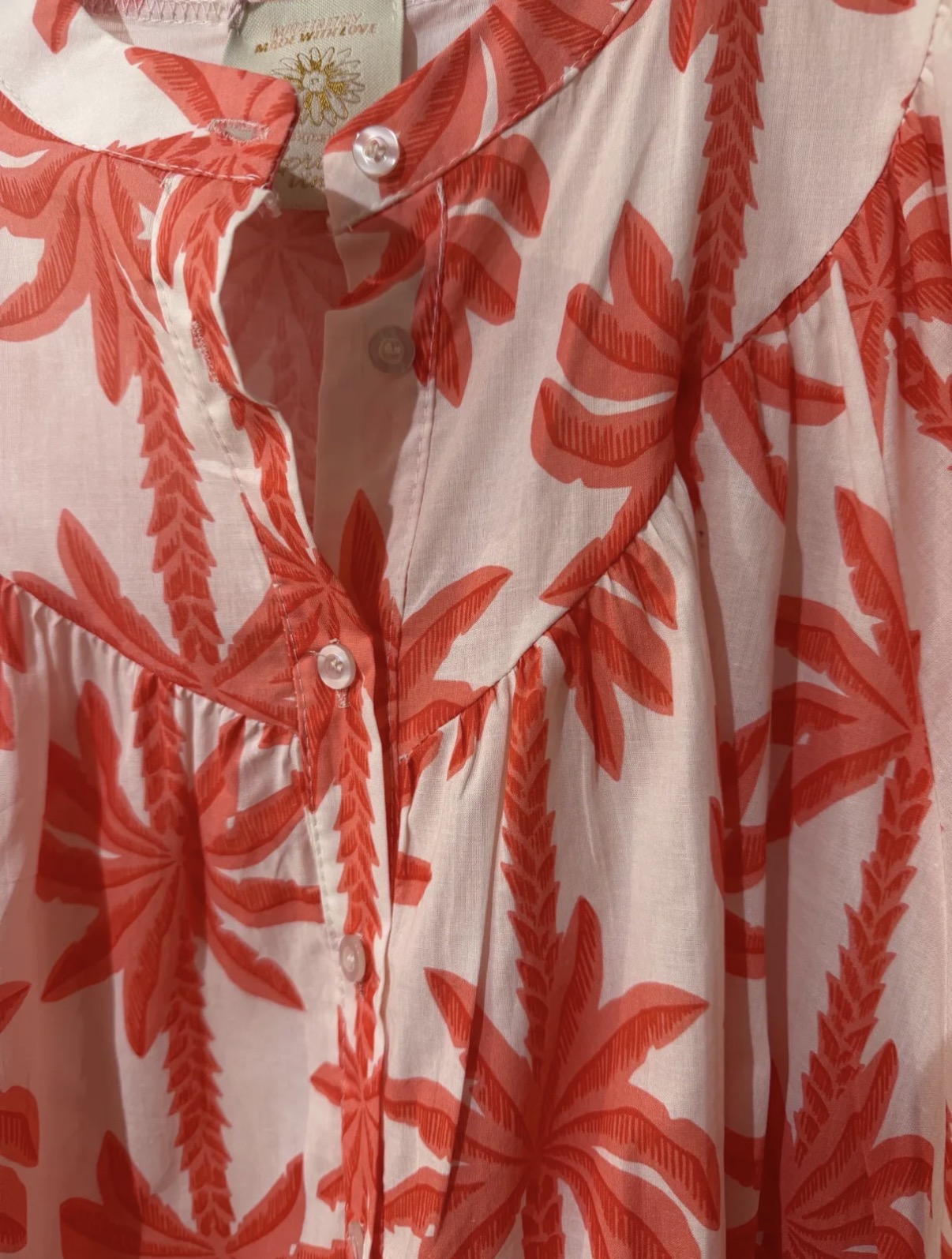 Chemise imprimée palmiers 