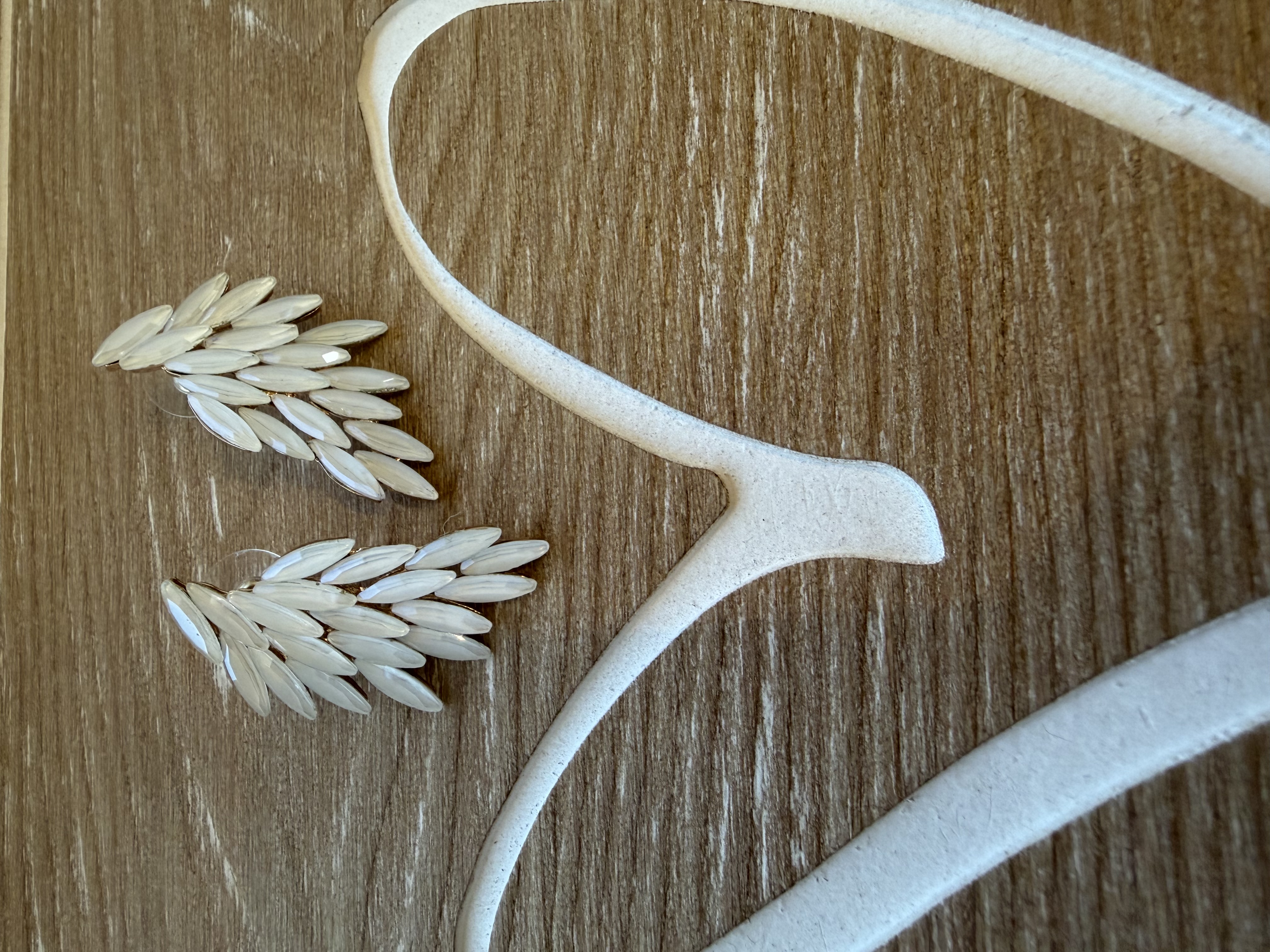 Boucles d'oreilles  blanches