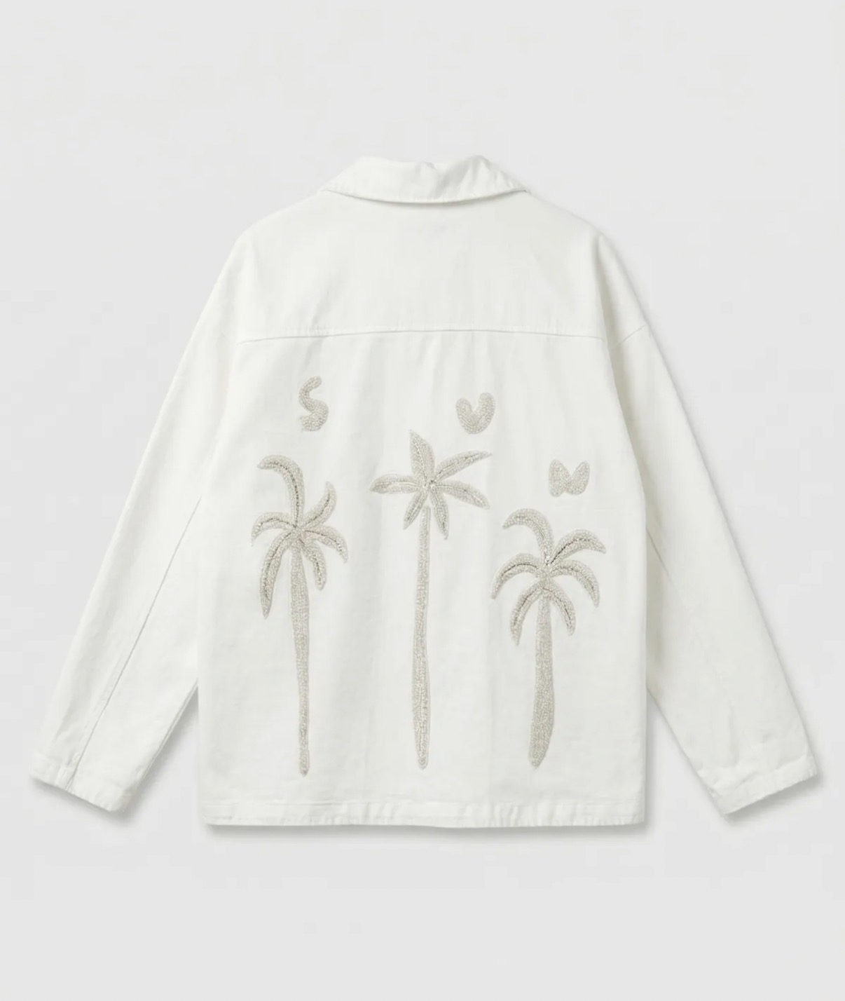 Veste en coton blanc