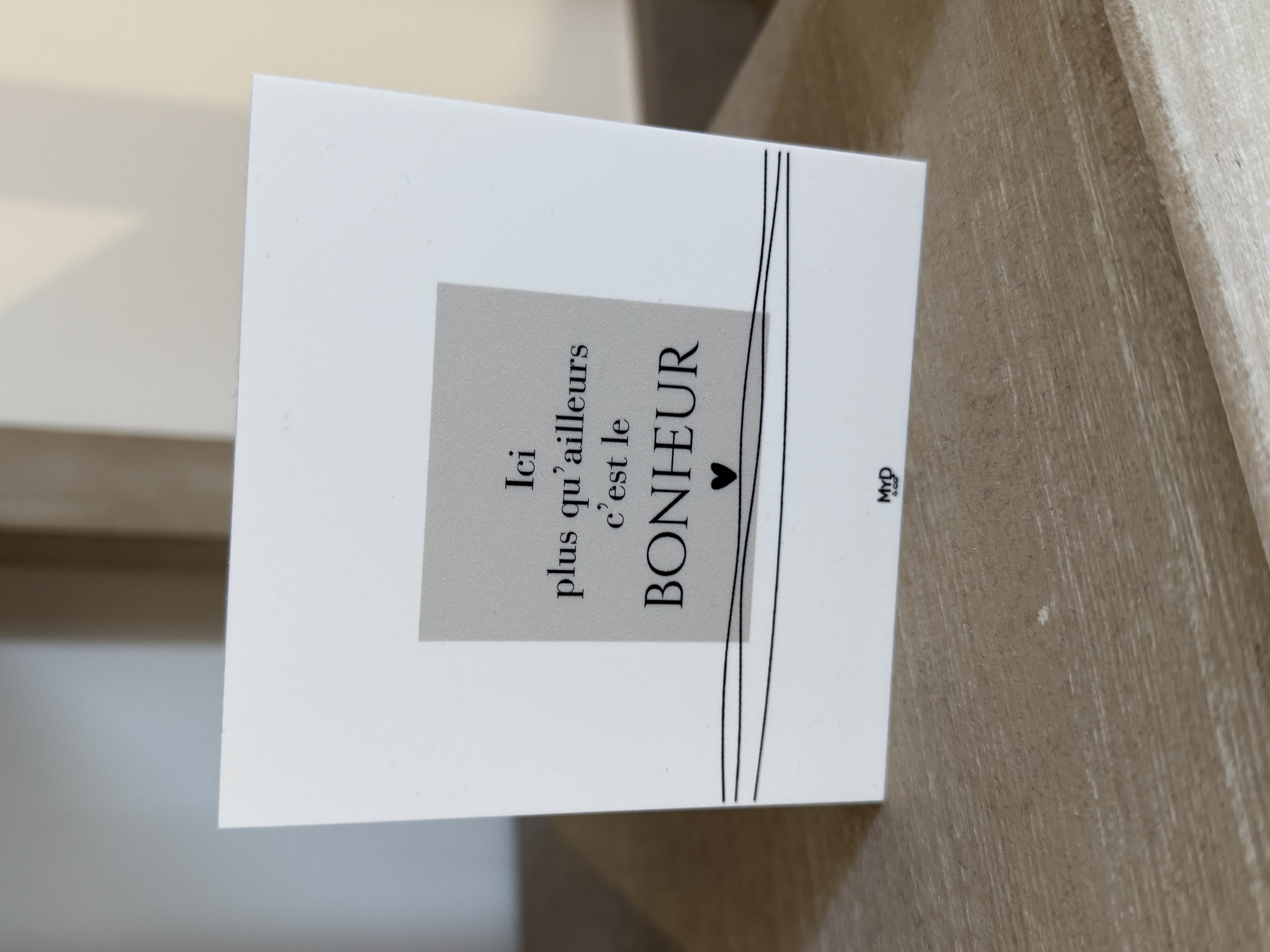 Cadre décoratif Bonheur