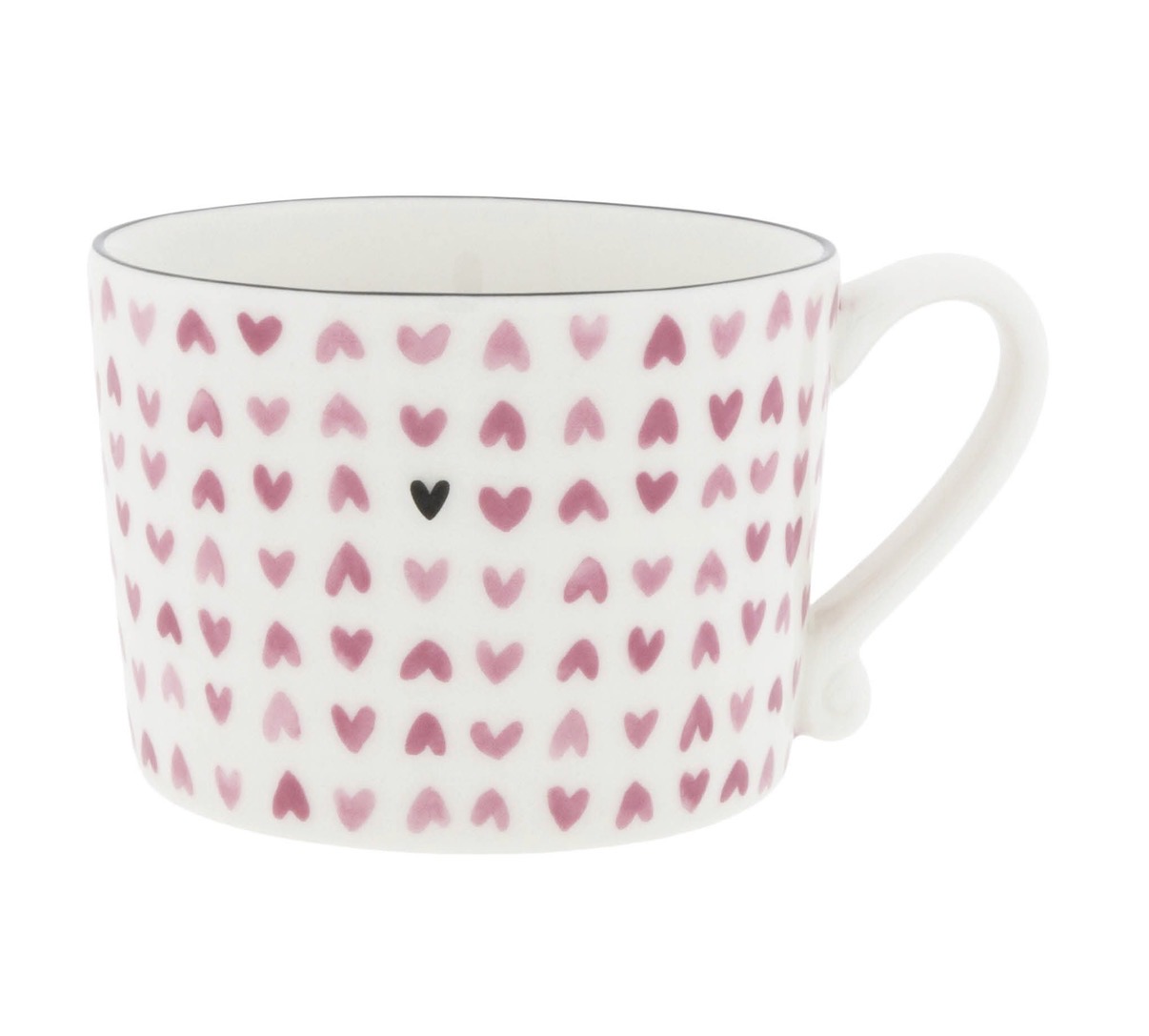 Tasse cœurs en céramique