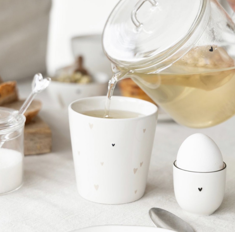 Tasse en céramique coeurs