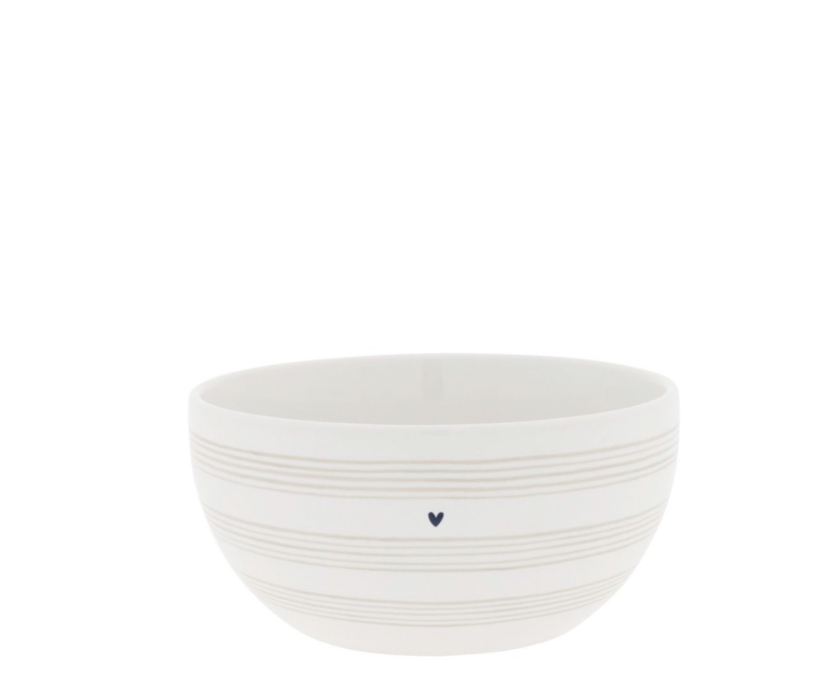 Bol en céramique rayé