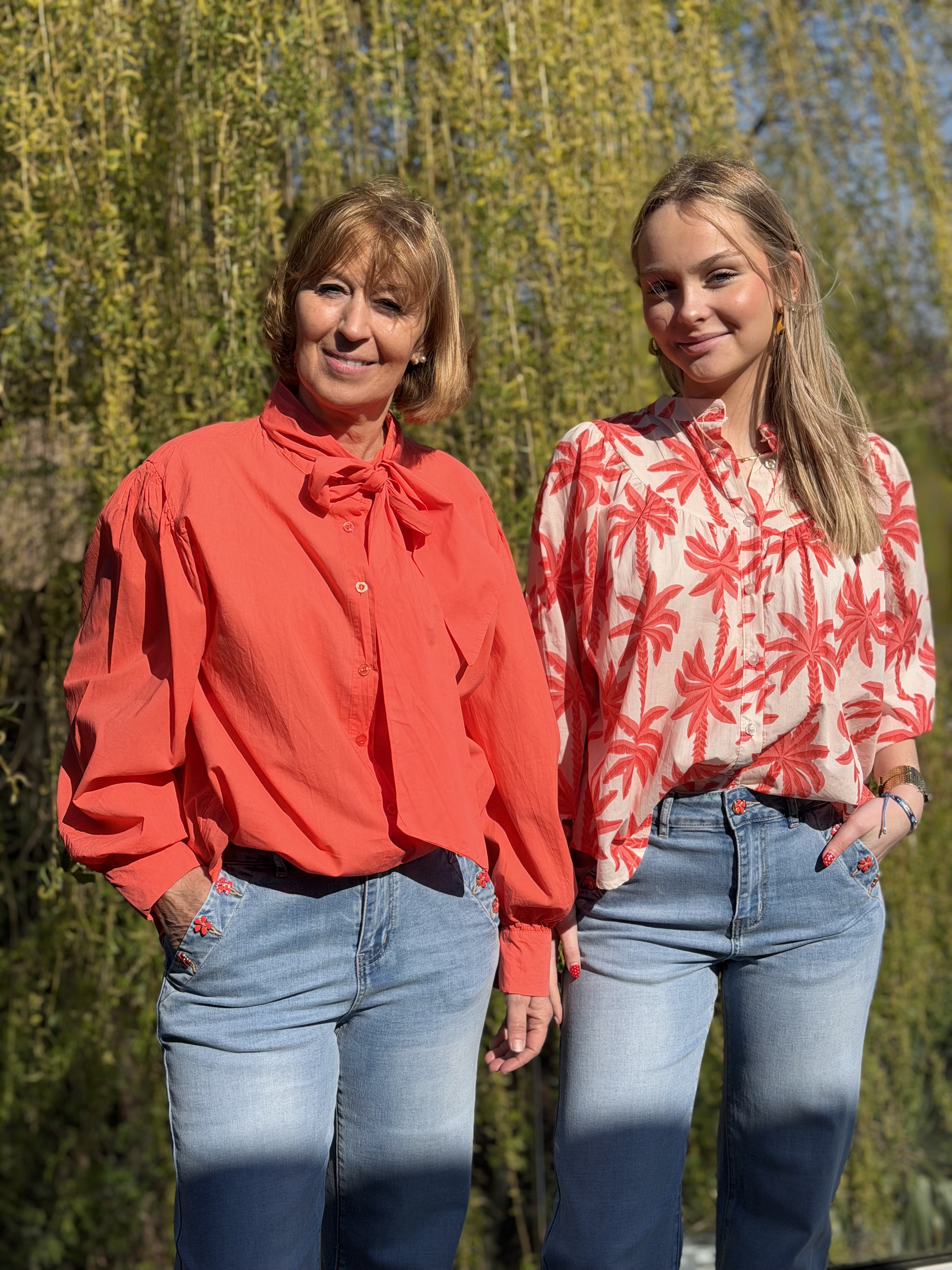 Chemise corail 