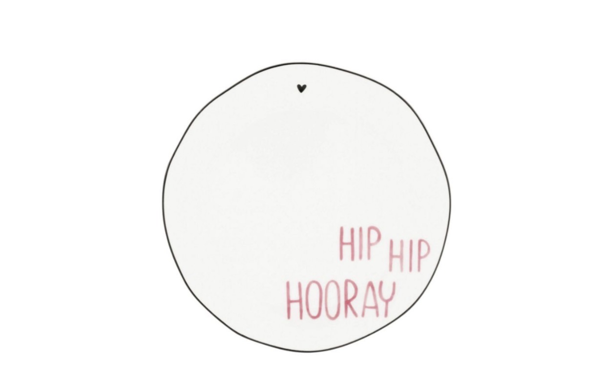 Assiette 'Hip Hip Hooray'