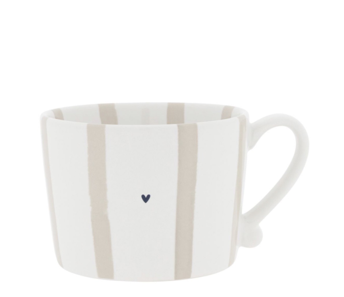 Tasse rayée en céramique