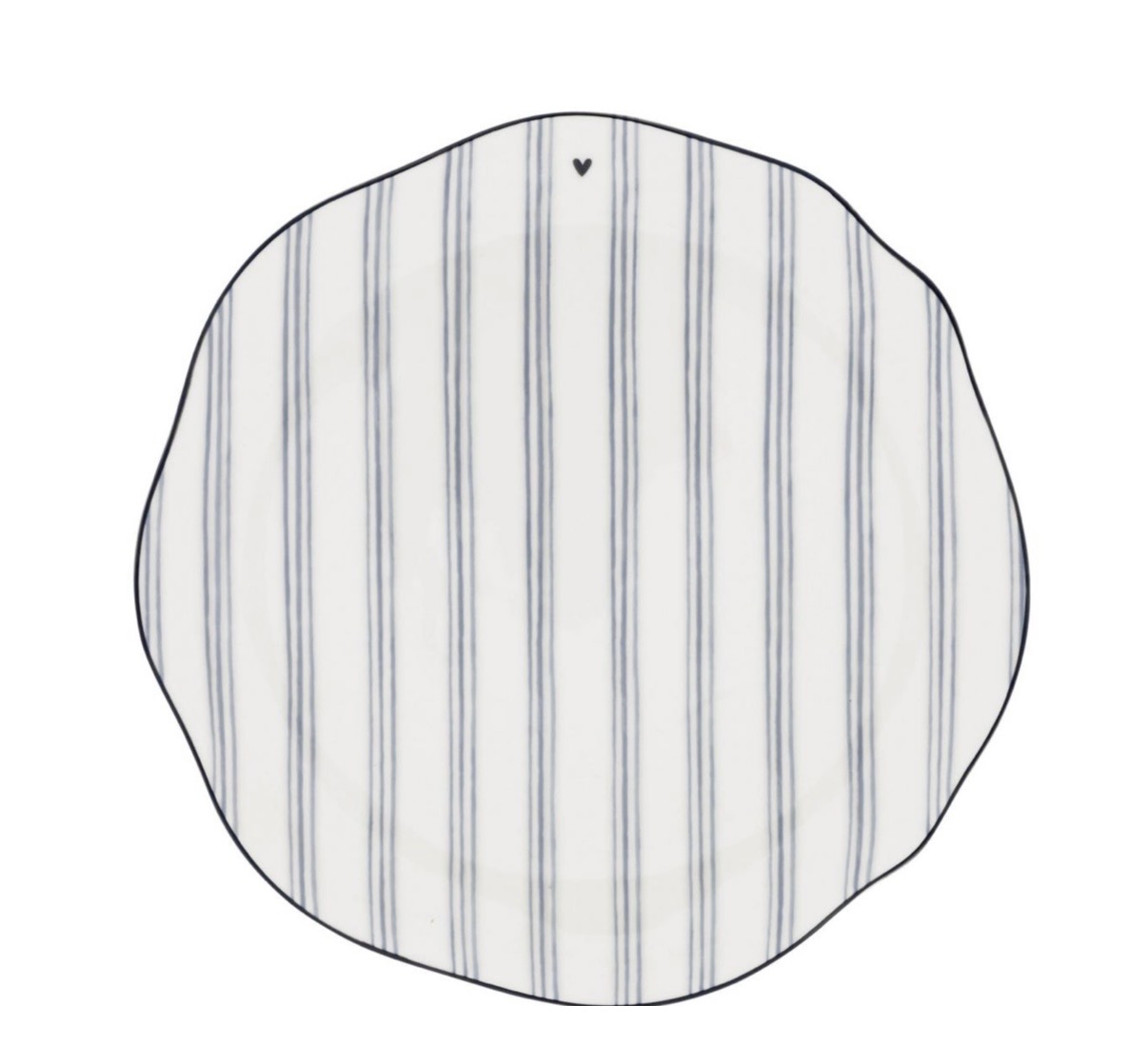 Assiette Rayée en Céramique