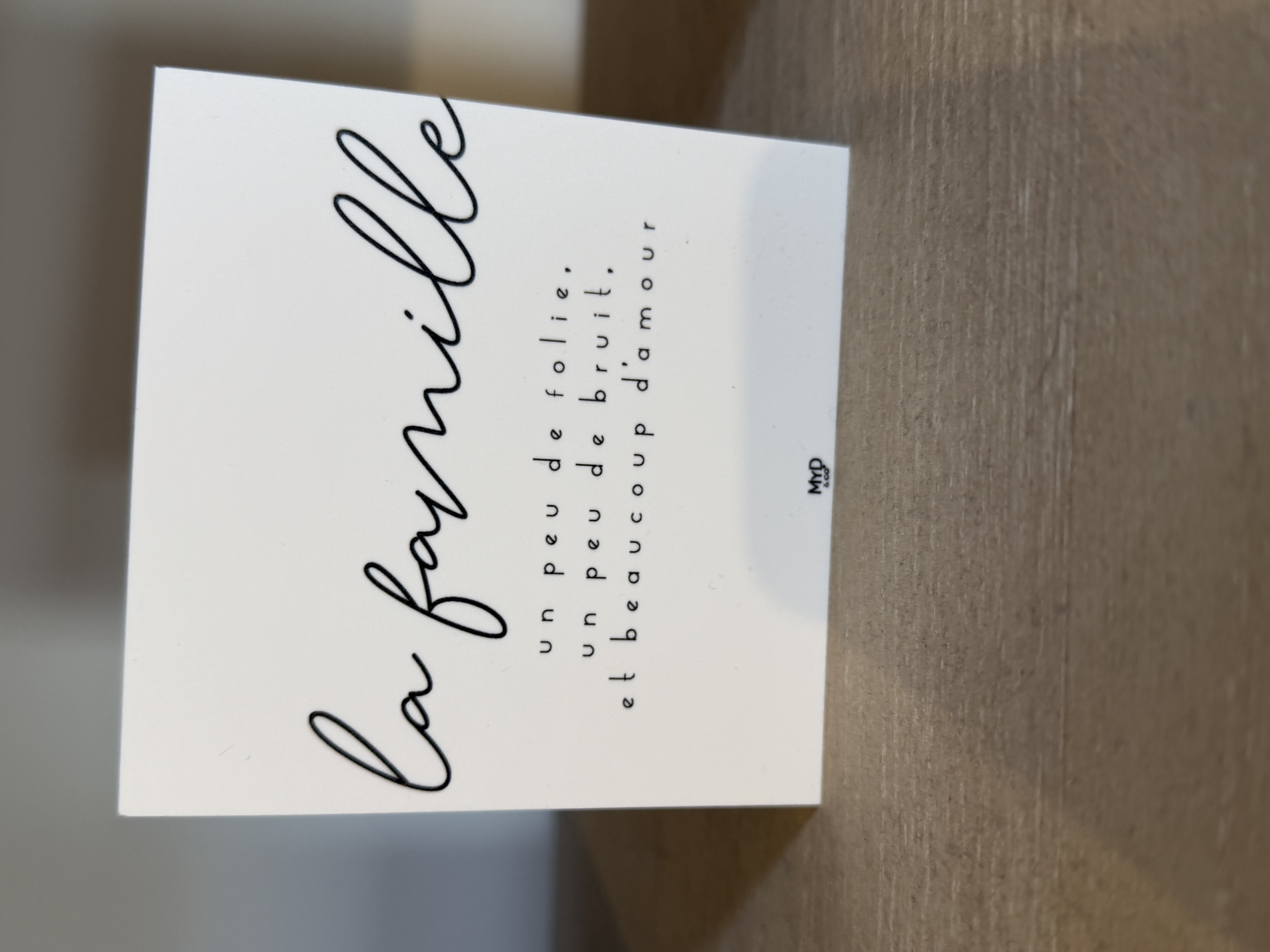 Cadre décoratif 'La famille'