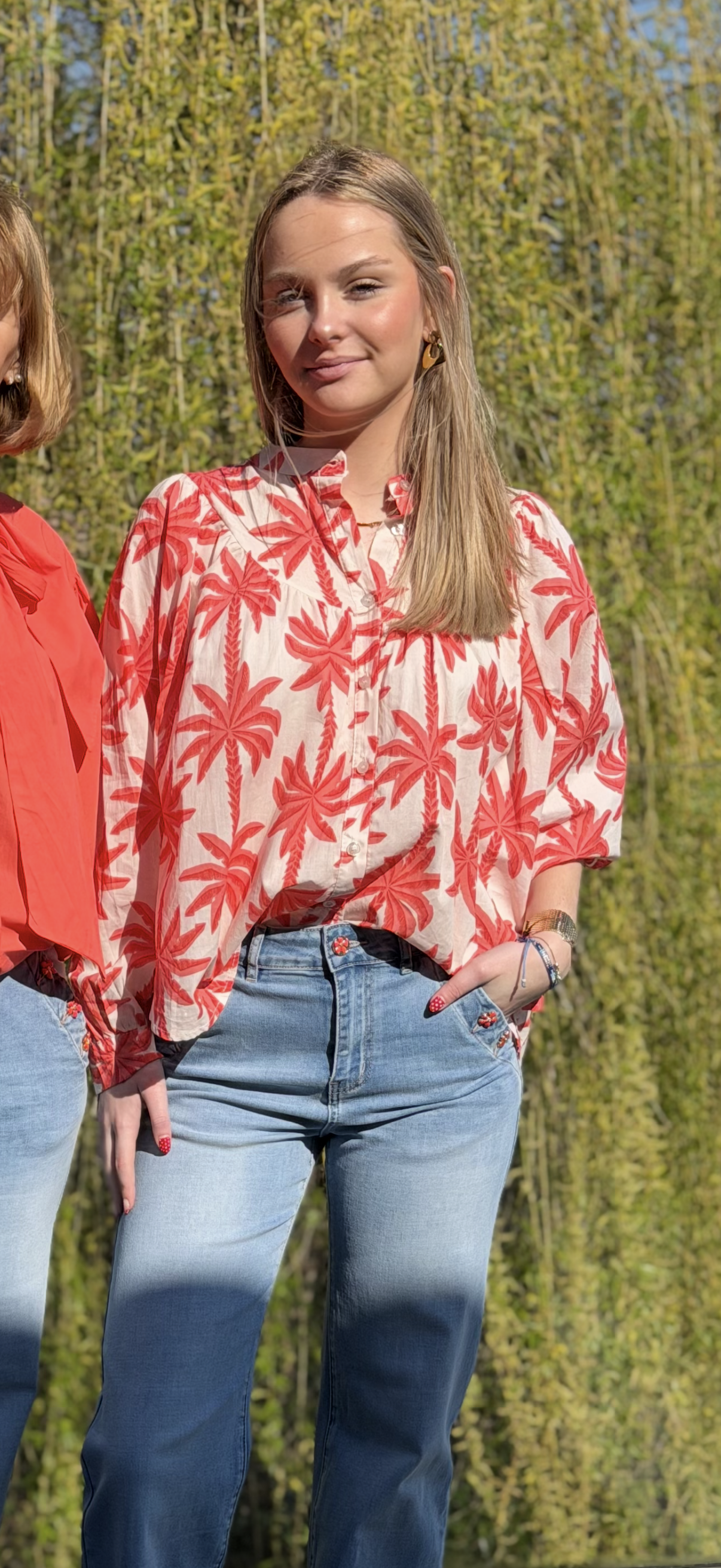 Chemise imprimée palmiers 