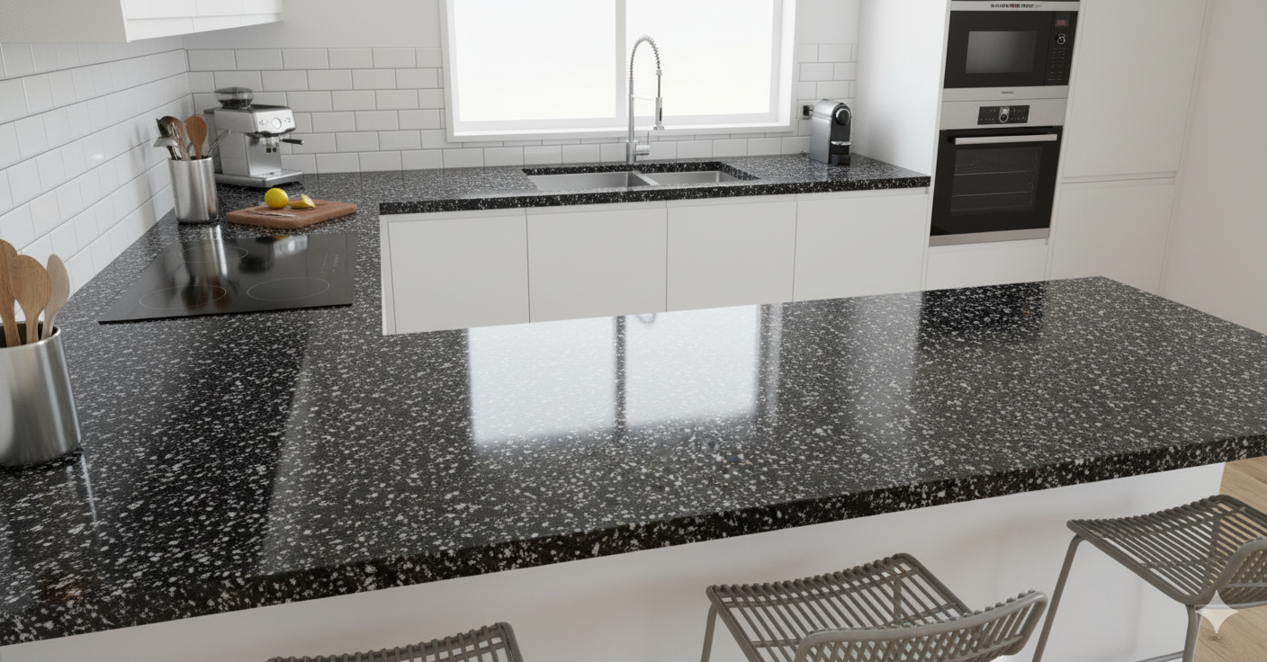 Coin Black Granite 