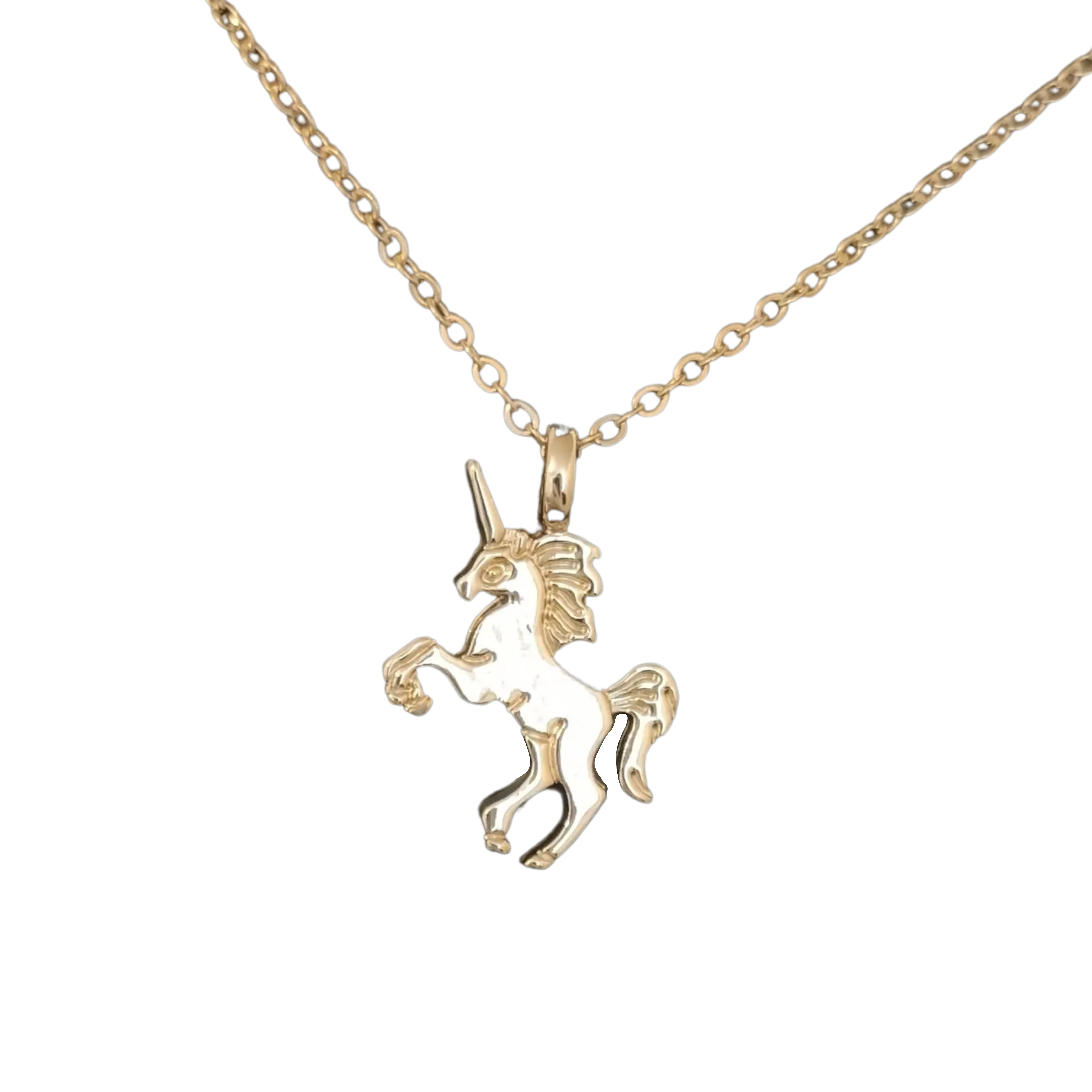 Gold Plated Unicorn Necklace