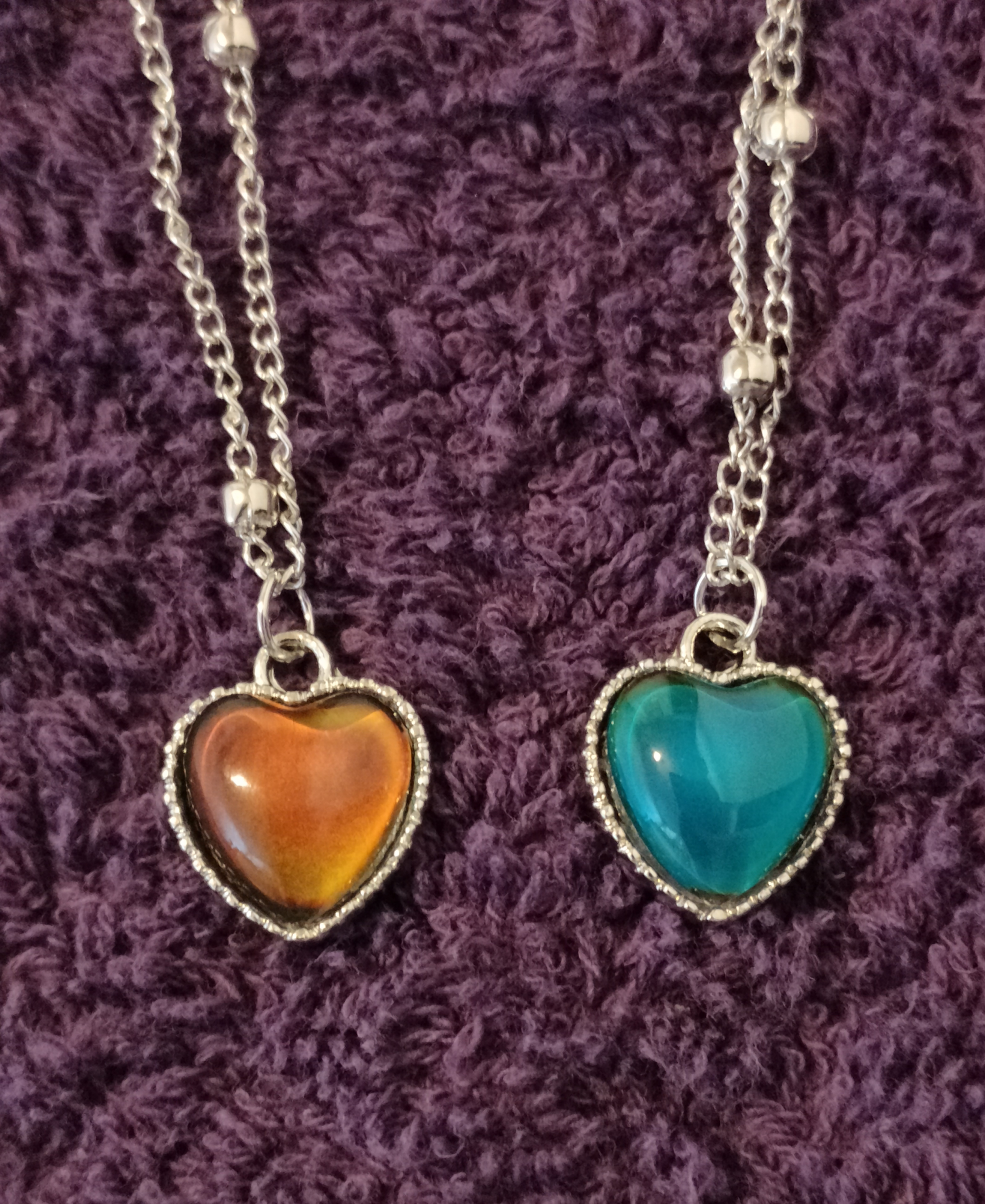 Colour Changing Heart Necklace