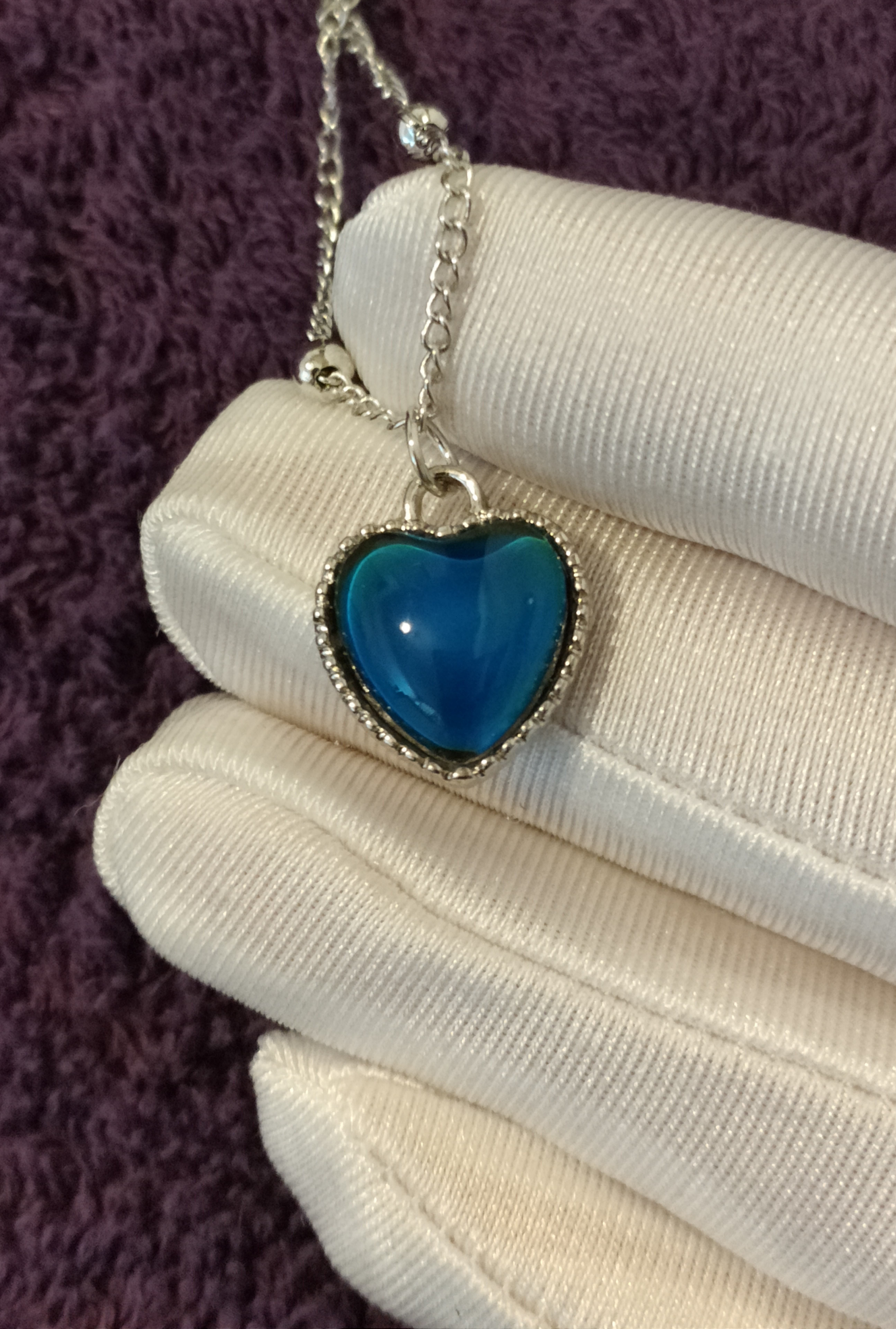 Colour Changing Heart Necklace