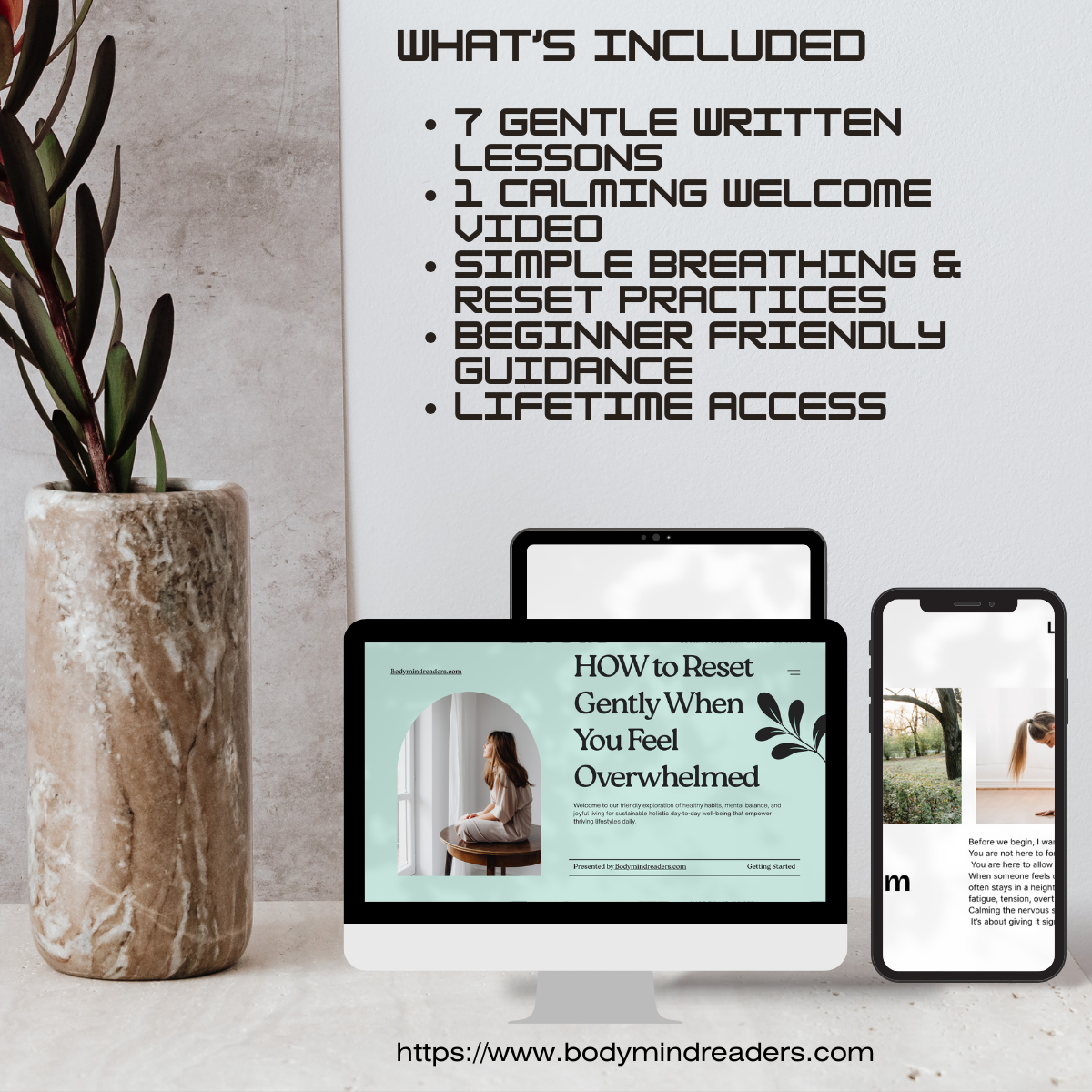 How to Reset Gently When You Feel Overwhelmed – Digital Course