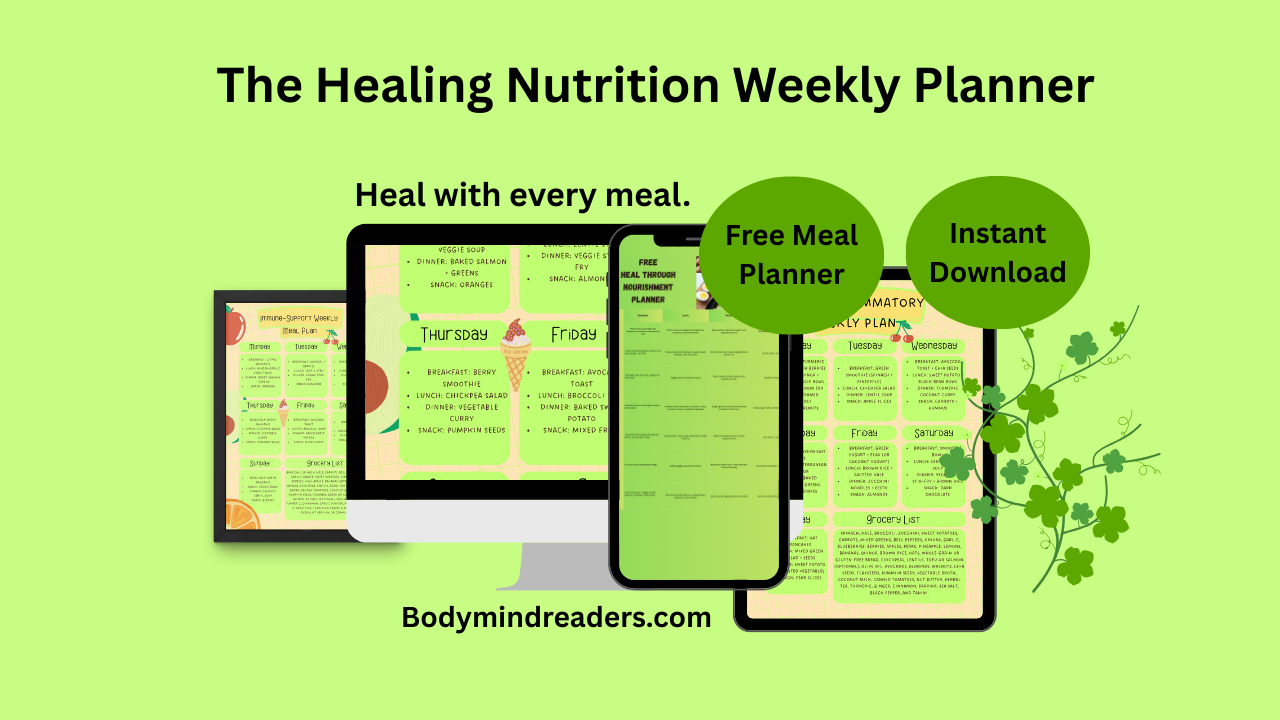 Healing Nutrition Weekly Planner