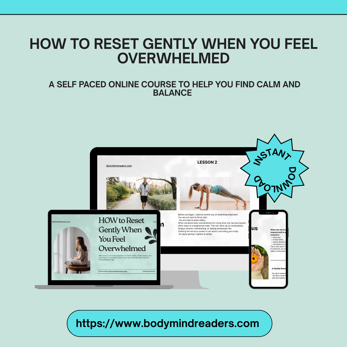 How to Reset Gently When You Feel Overwhelmed – Digital Course