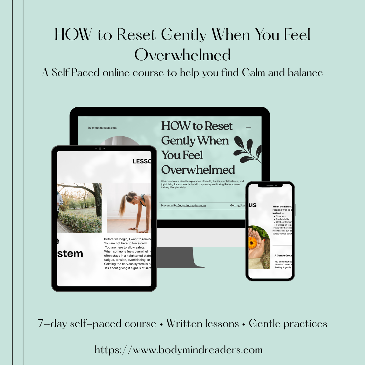How to Reset Gently When You Feel Overwhelmed – Digital Course