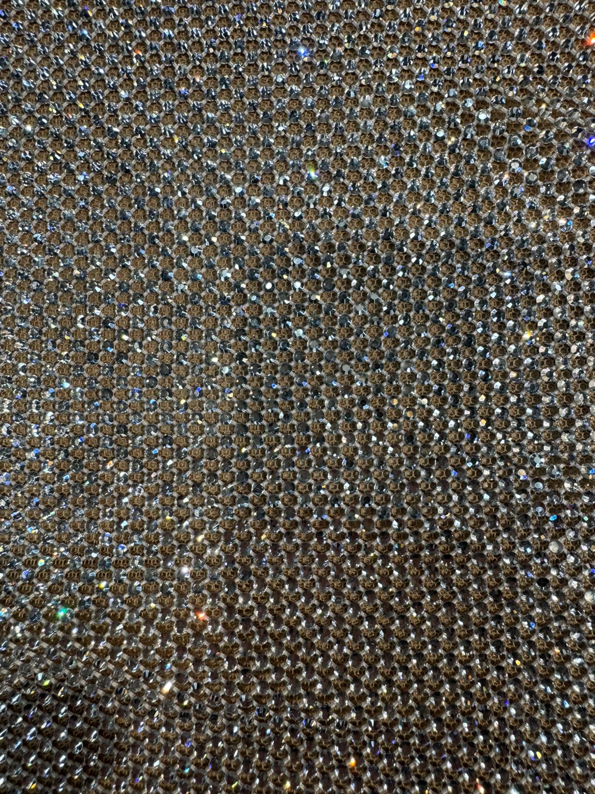 Rhinestone Mesh Fabric
