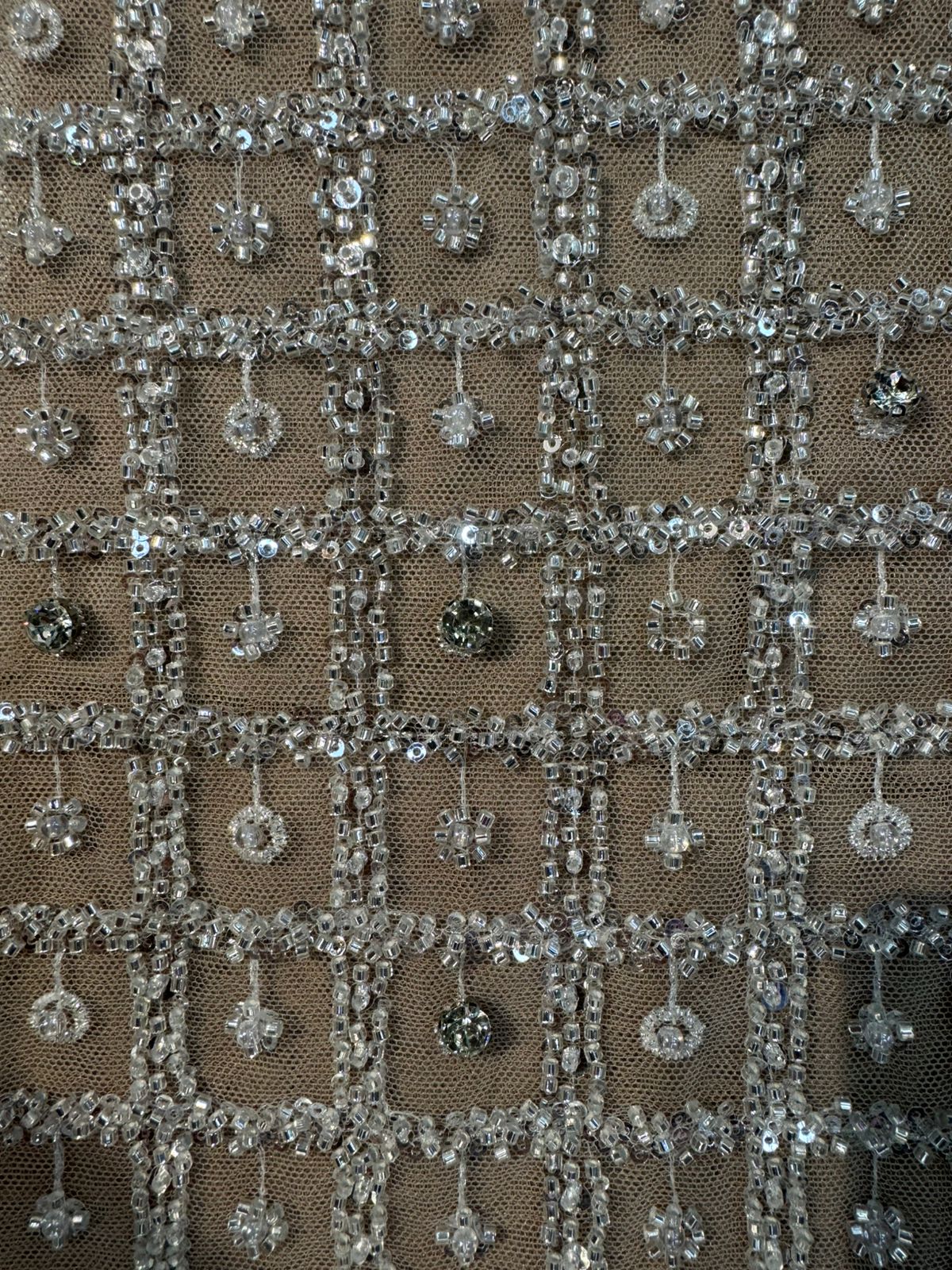 Embroidered Mesh Fabric