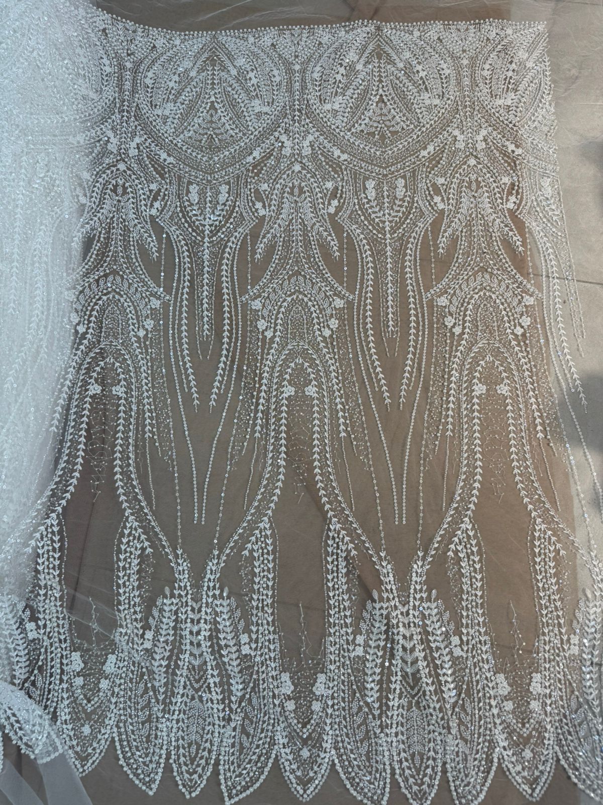 Decorative White Lace Fabric
