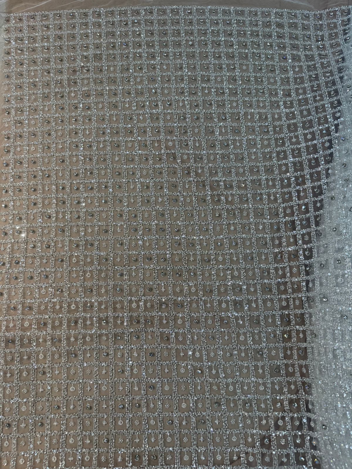 Embroidered Mesh Fabric