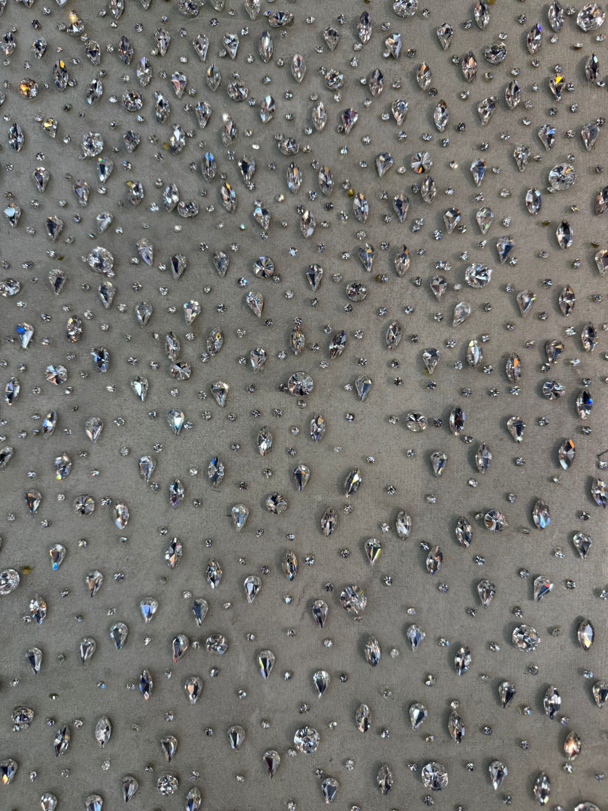 Rhinestone Crystal Mesh Fabric