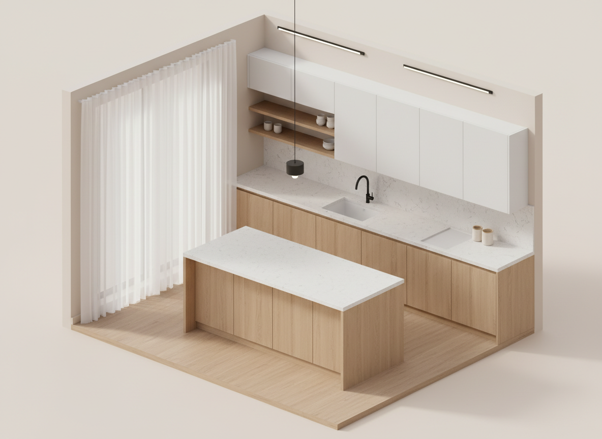 Reforma refúgio zen -  Pacote executivo - Apto até 30 m²