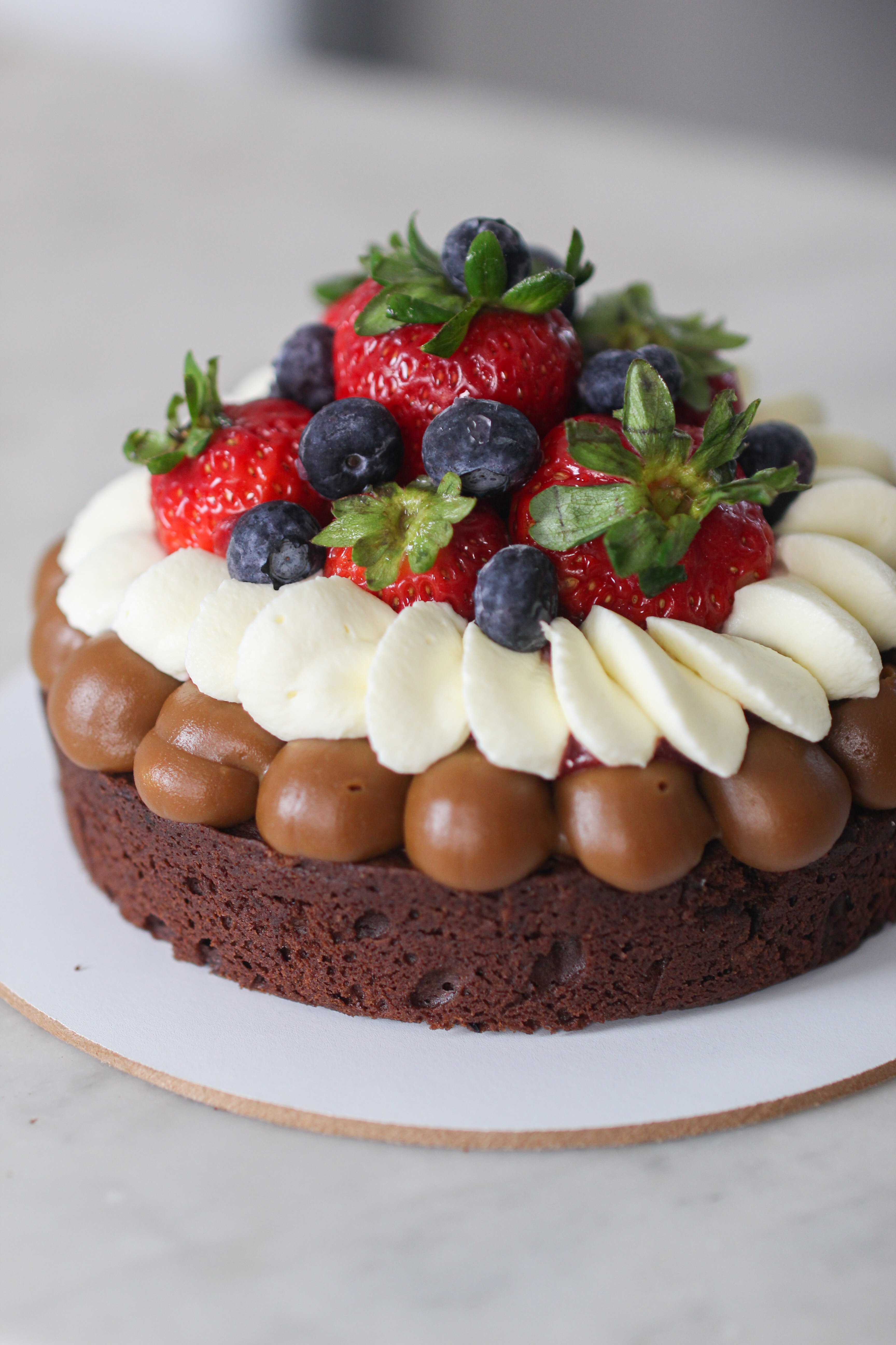 Brownie de Frutilla y Arándano