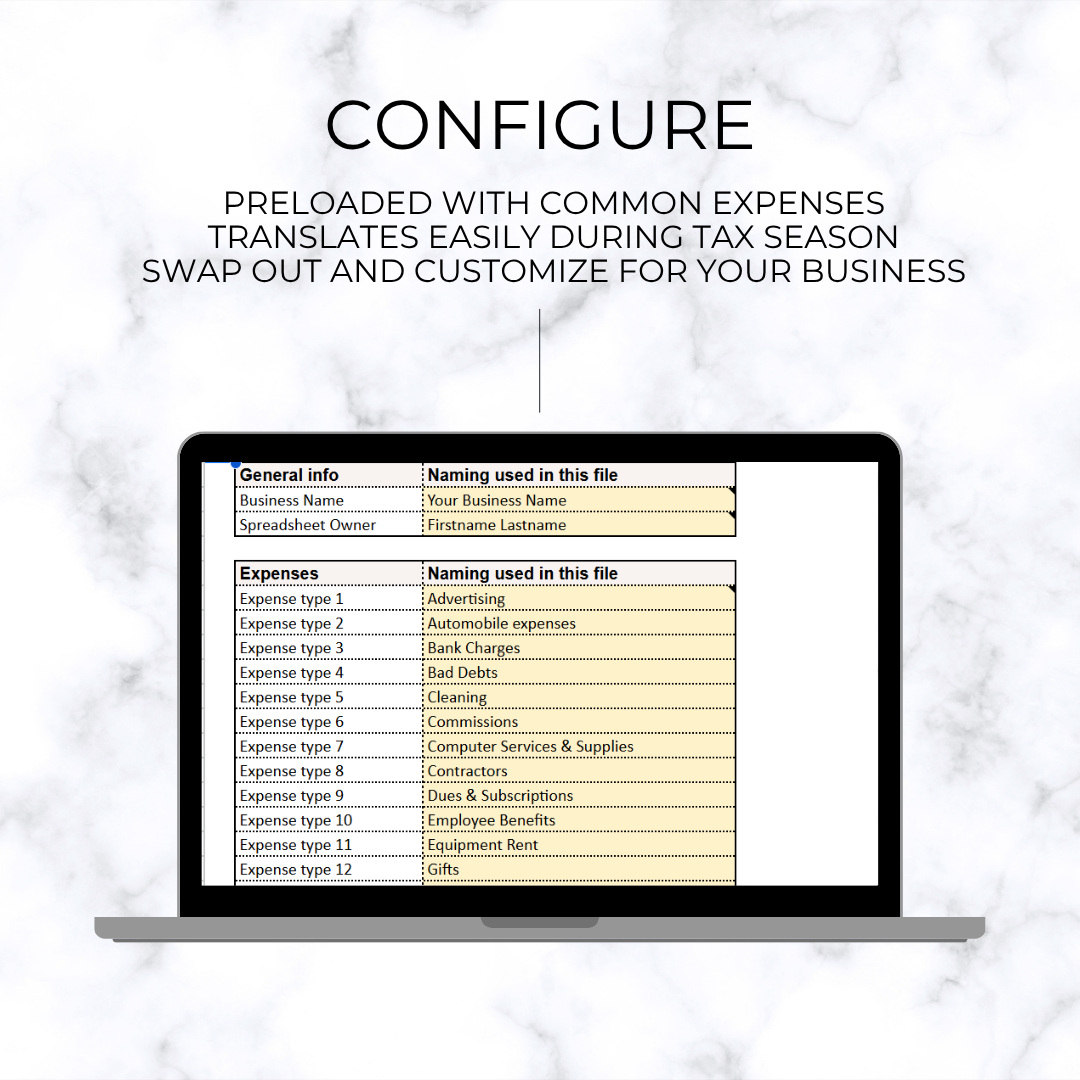 Small Business Bookkeeping Tracker
