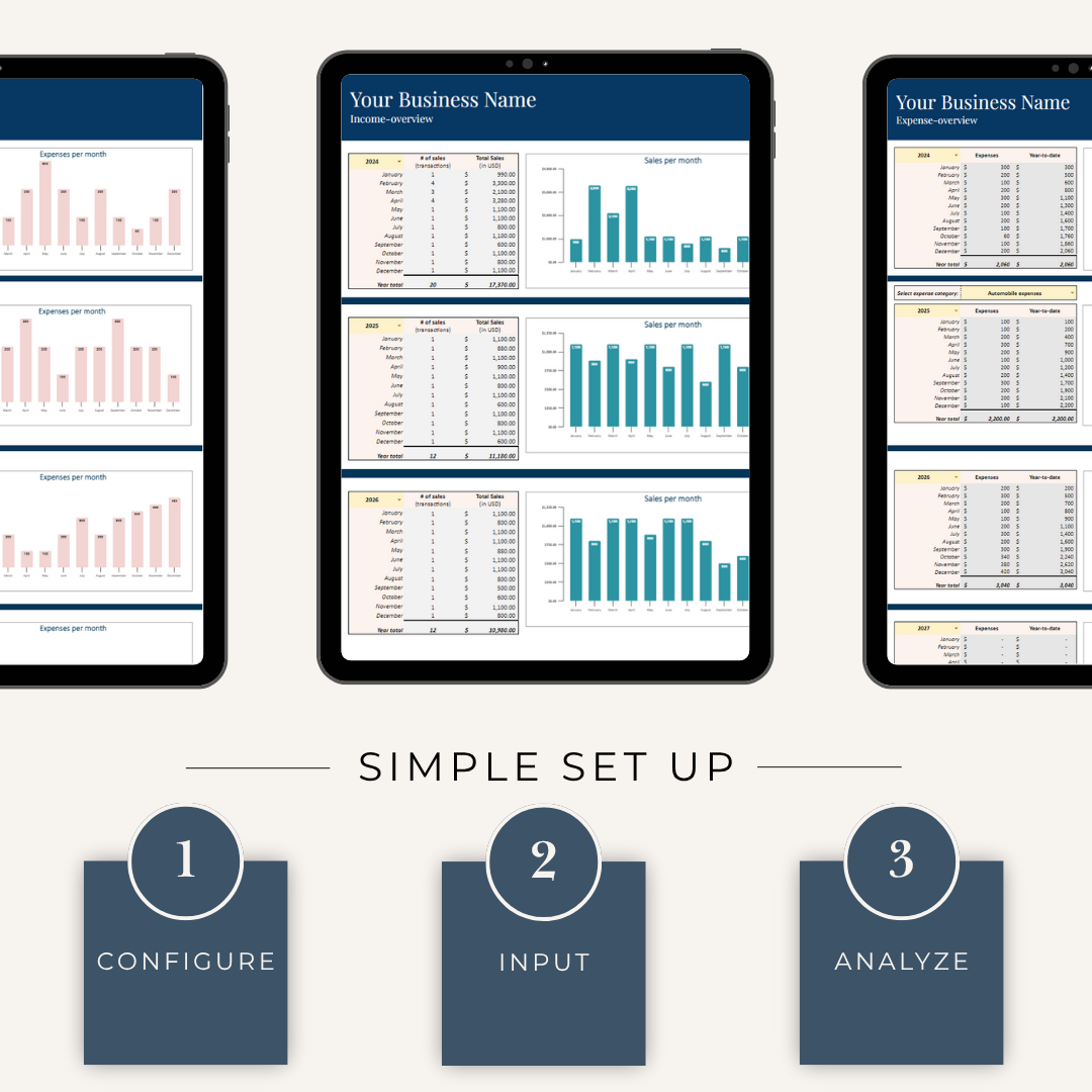 Small Business Bookkeeping Tracker
