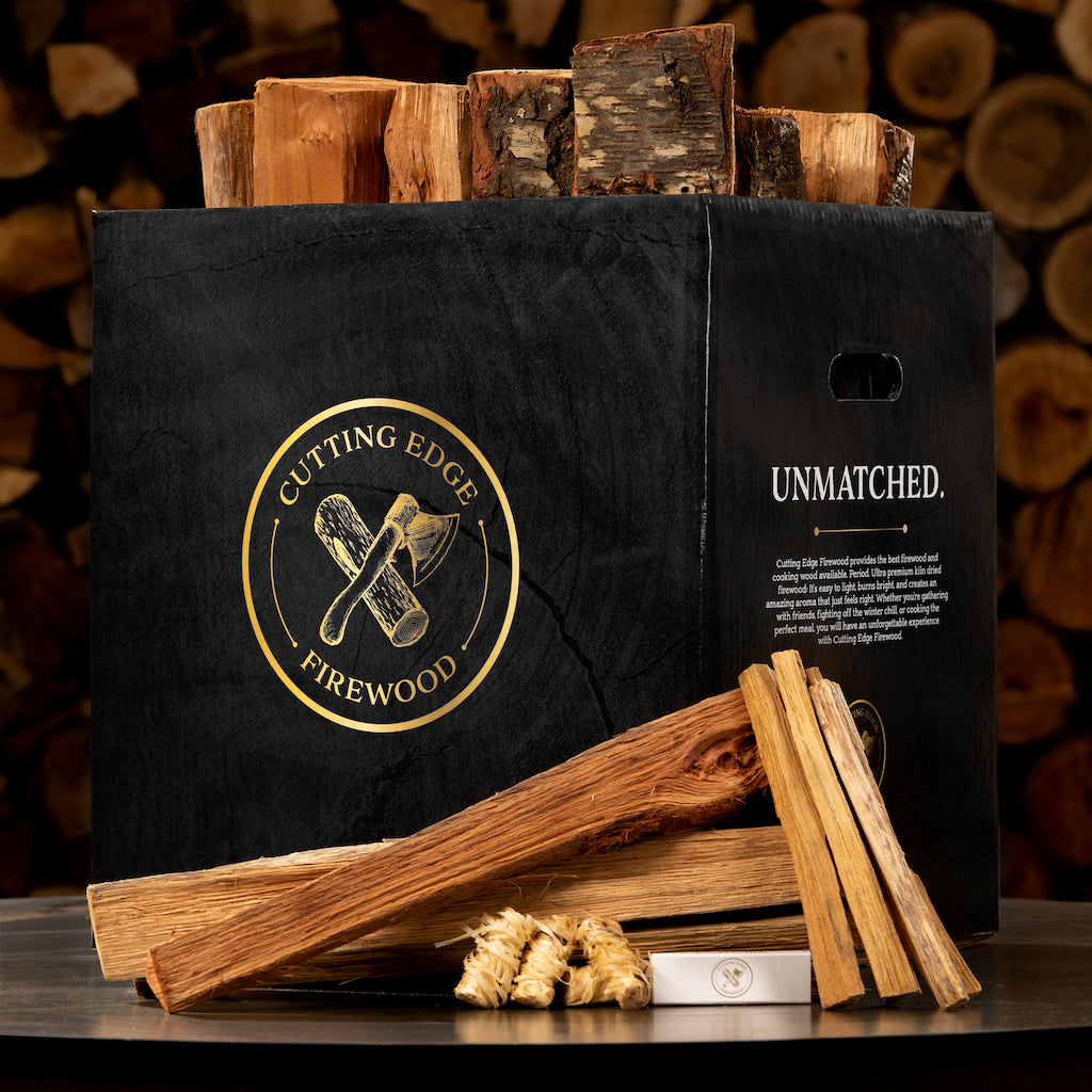 Artisanal Hickory Firewood Box