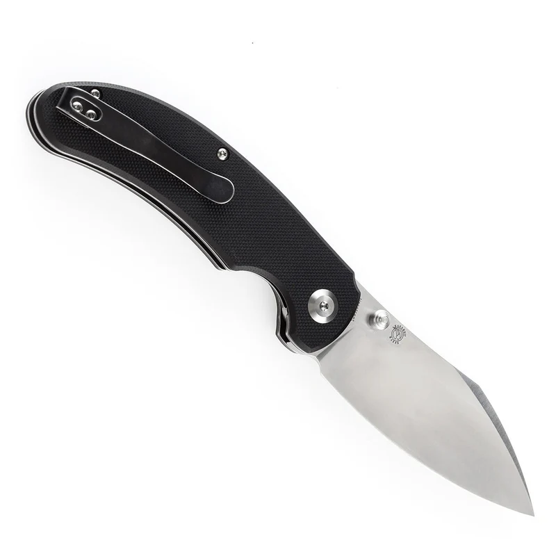 KANSEPT Nesstreet Thumb Stub Knife Black G10 Handle (3.58''154CM Blade) 
