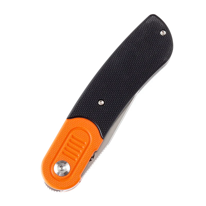 KANSEPT Reverie T2025B8 Stonewashed 154CM! Blade Orange and Black G10 Handle 