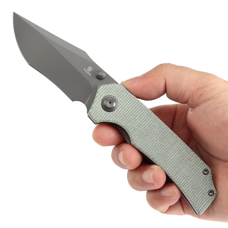 Tenable Fermi Folding Knife  (3.11'' Grey TiCn Coated 14C28N Blade) 
