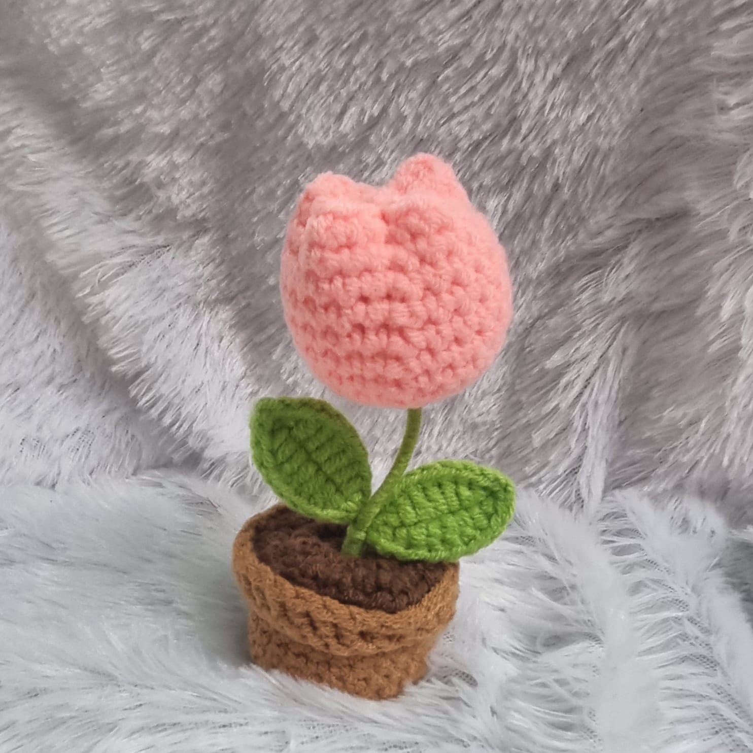 Handmade Crochet Flower Pot