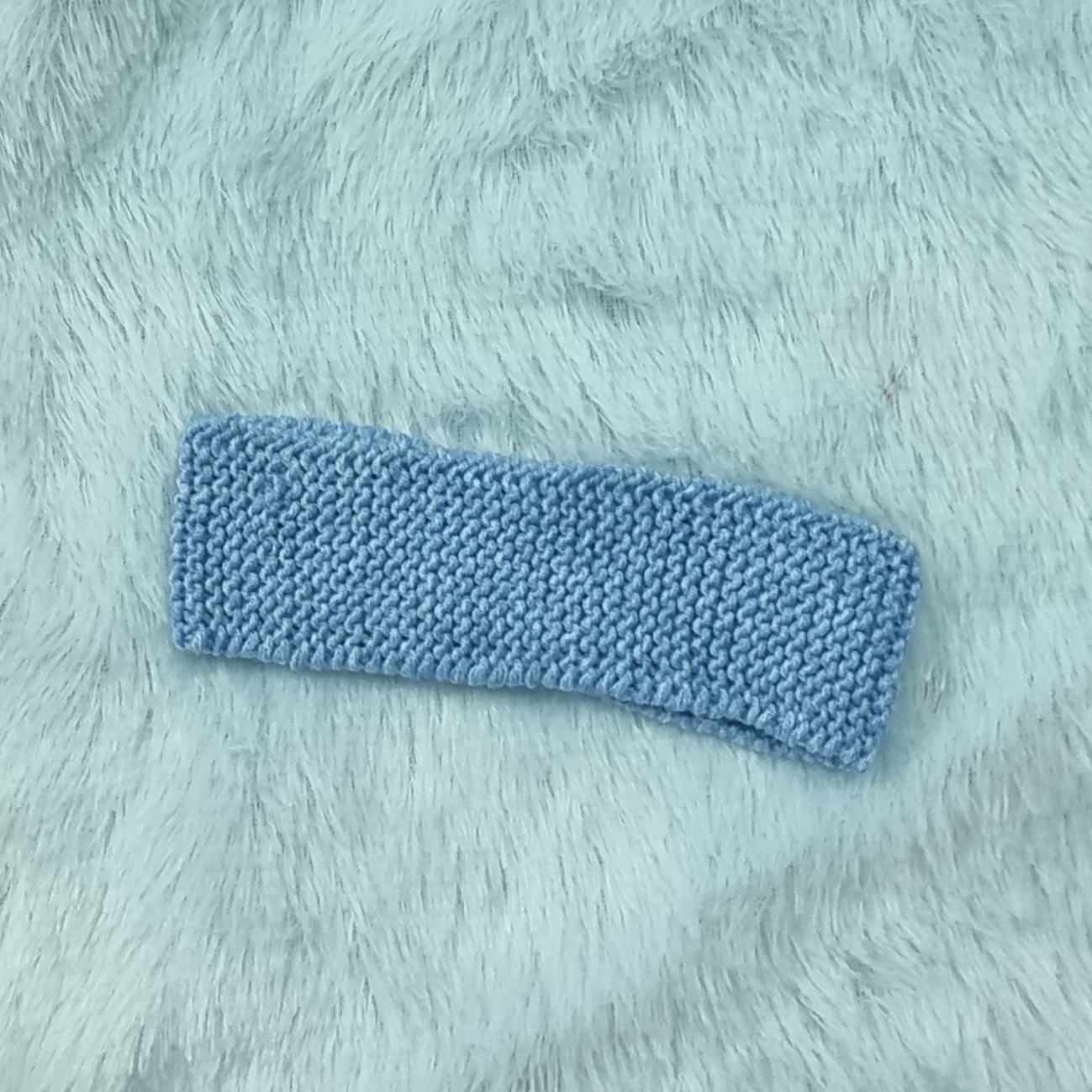 Handmade Blue Knitted Headband