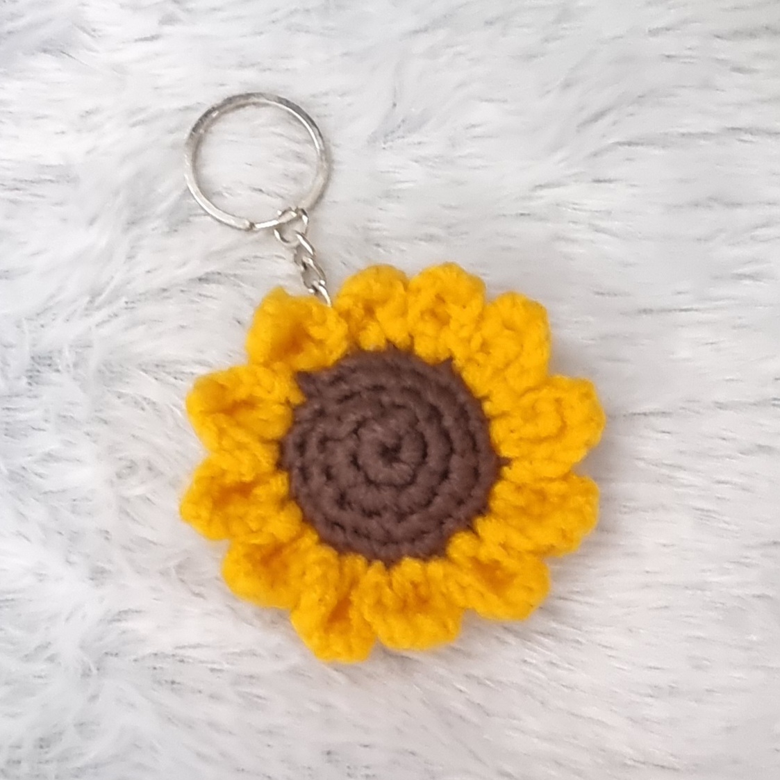 Handmade Sunflower Keychain